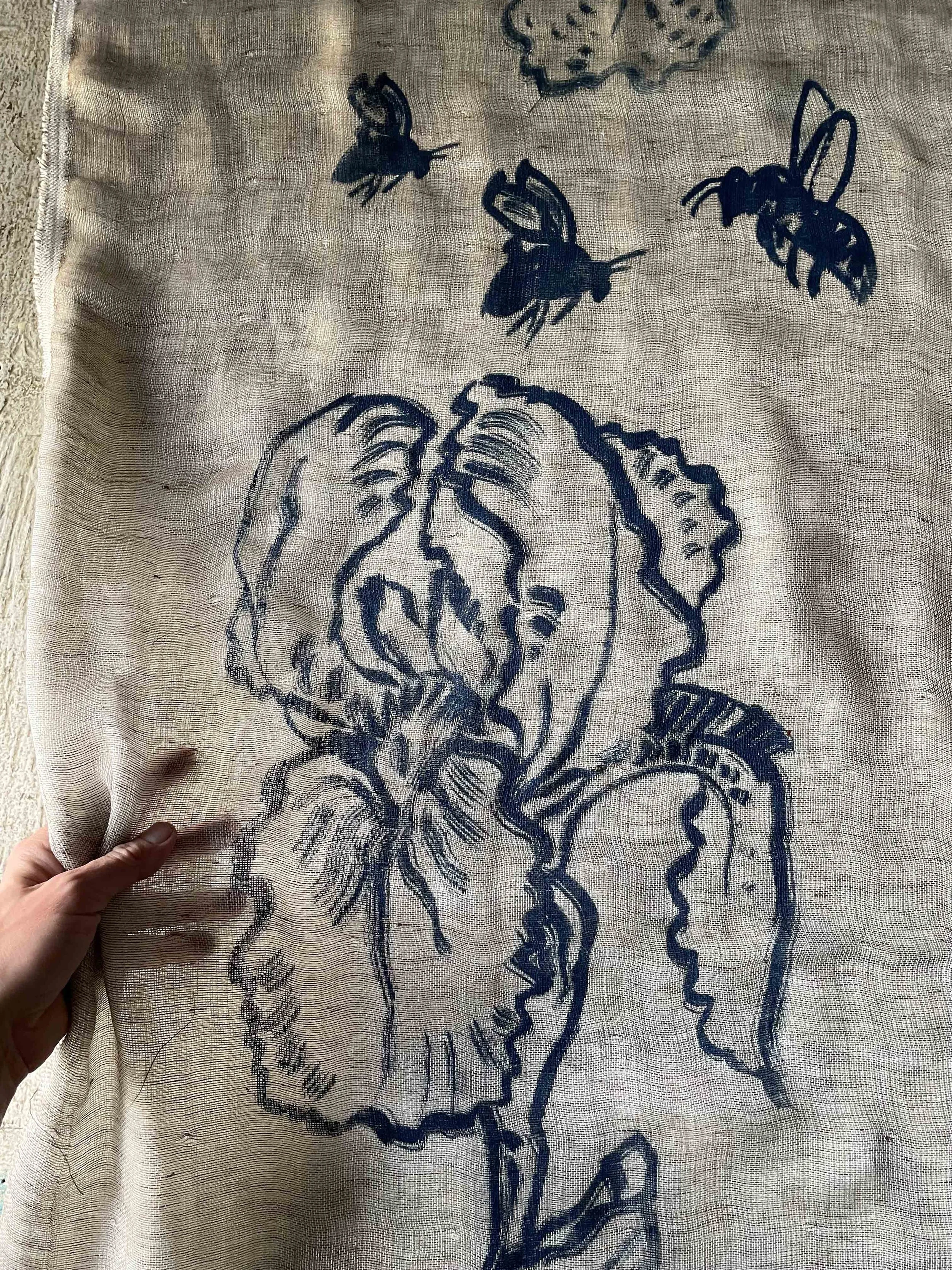 Hand screenprinted textiles
