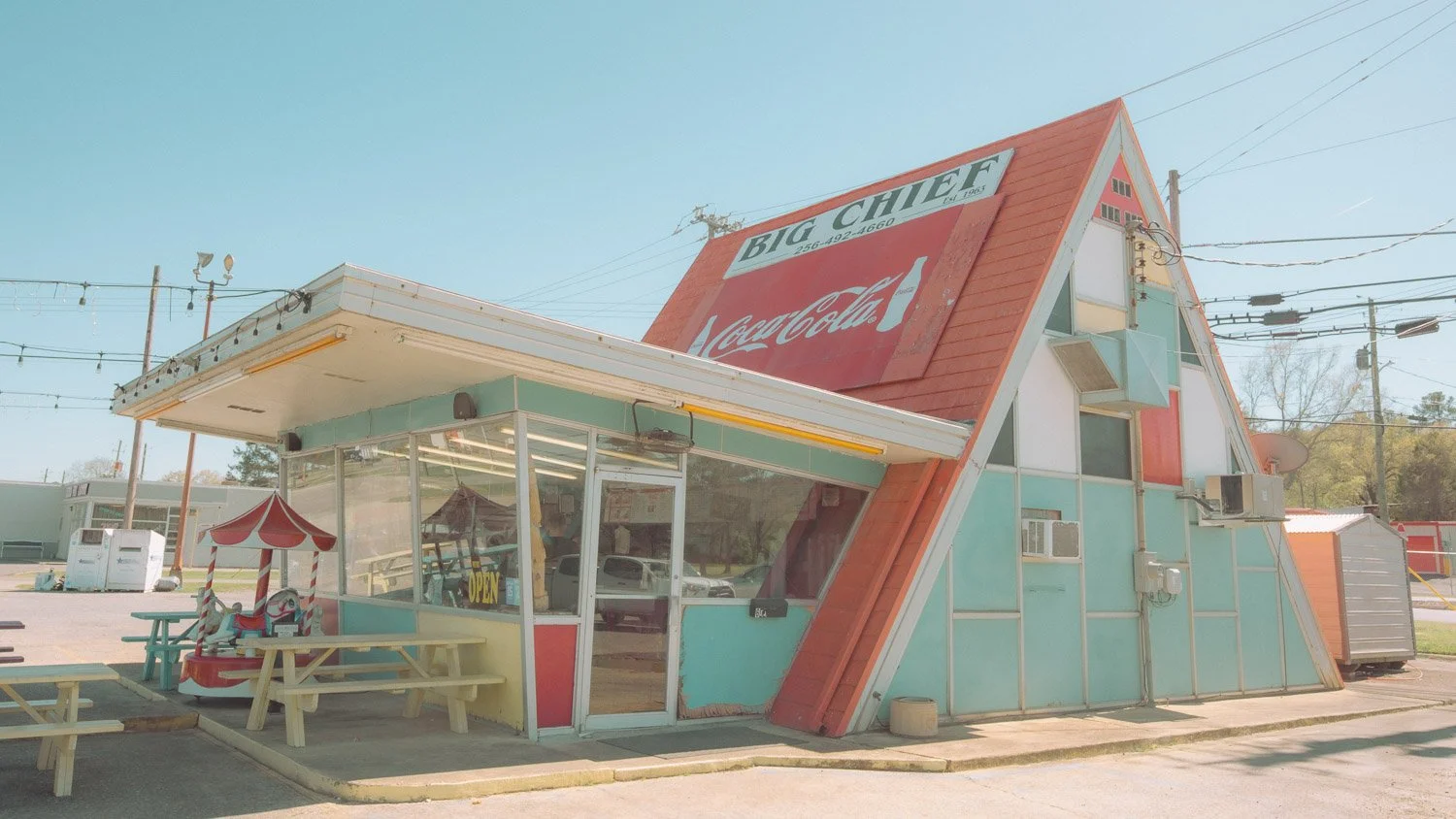 Big Chief Diner Restaurant Alabama Travel Photography
