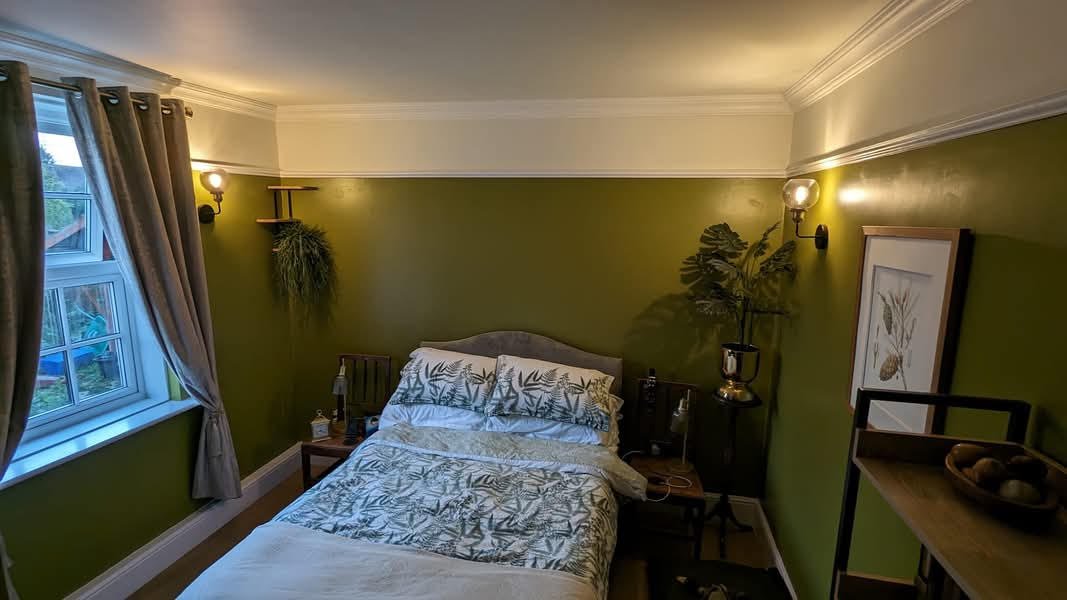 Bedroom redecorated 