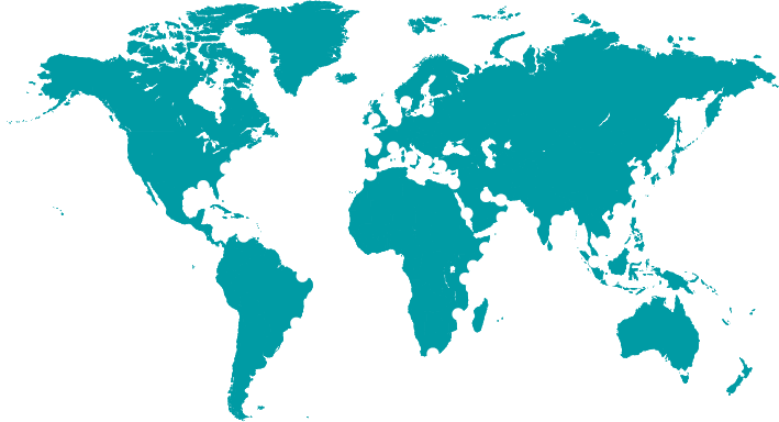 World map with a dotted line tracing a route across North America, Central America, Africa, the Middle East, South Asia, Southeast Asia, and Australia.