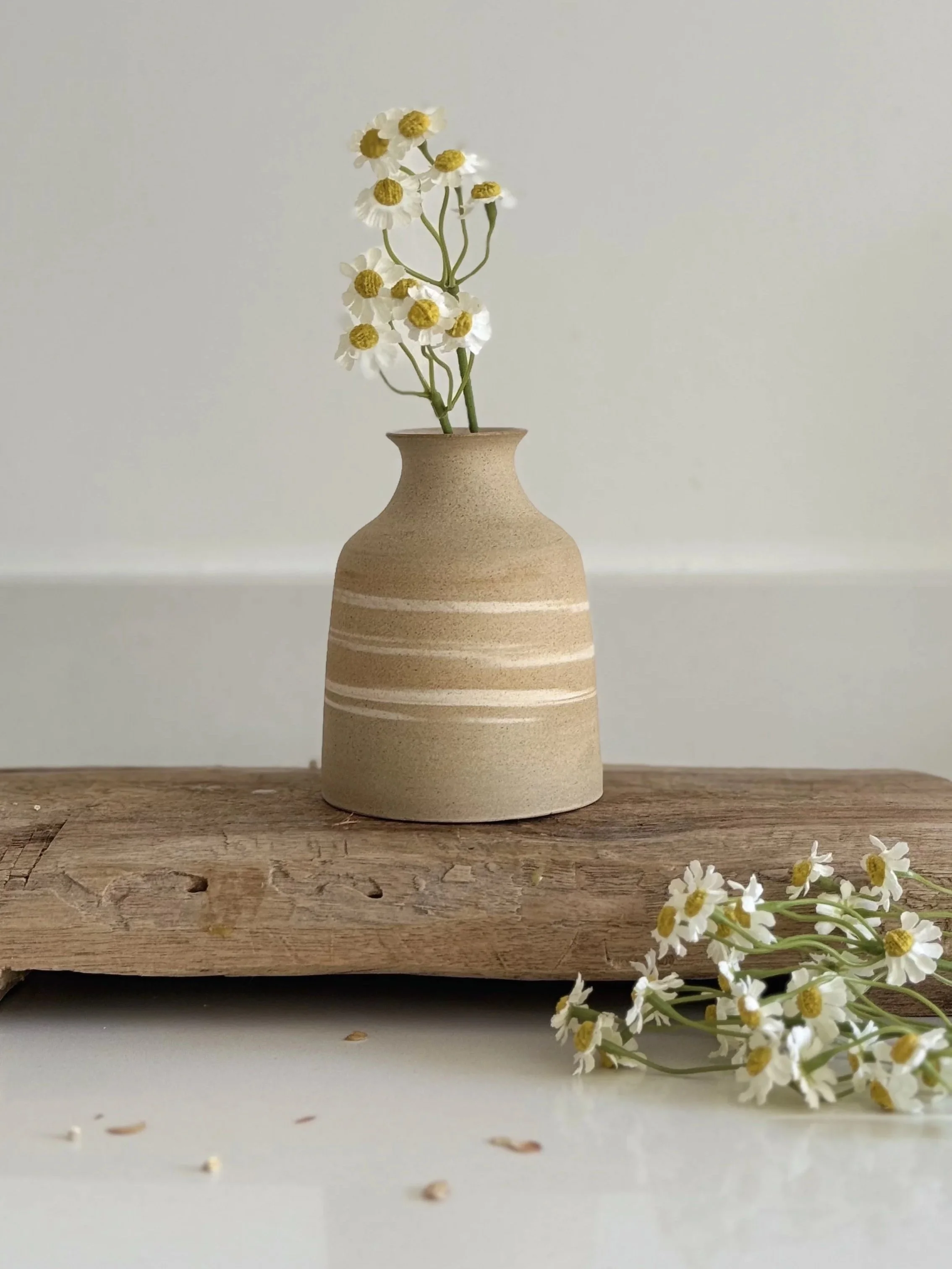 Artisan mixed clay shaped Vase