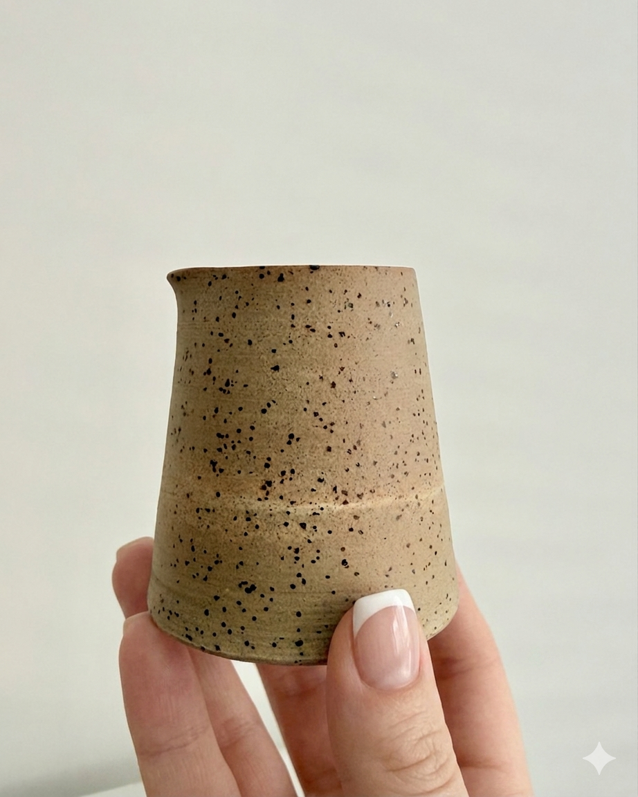 speckled clay pourer