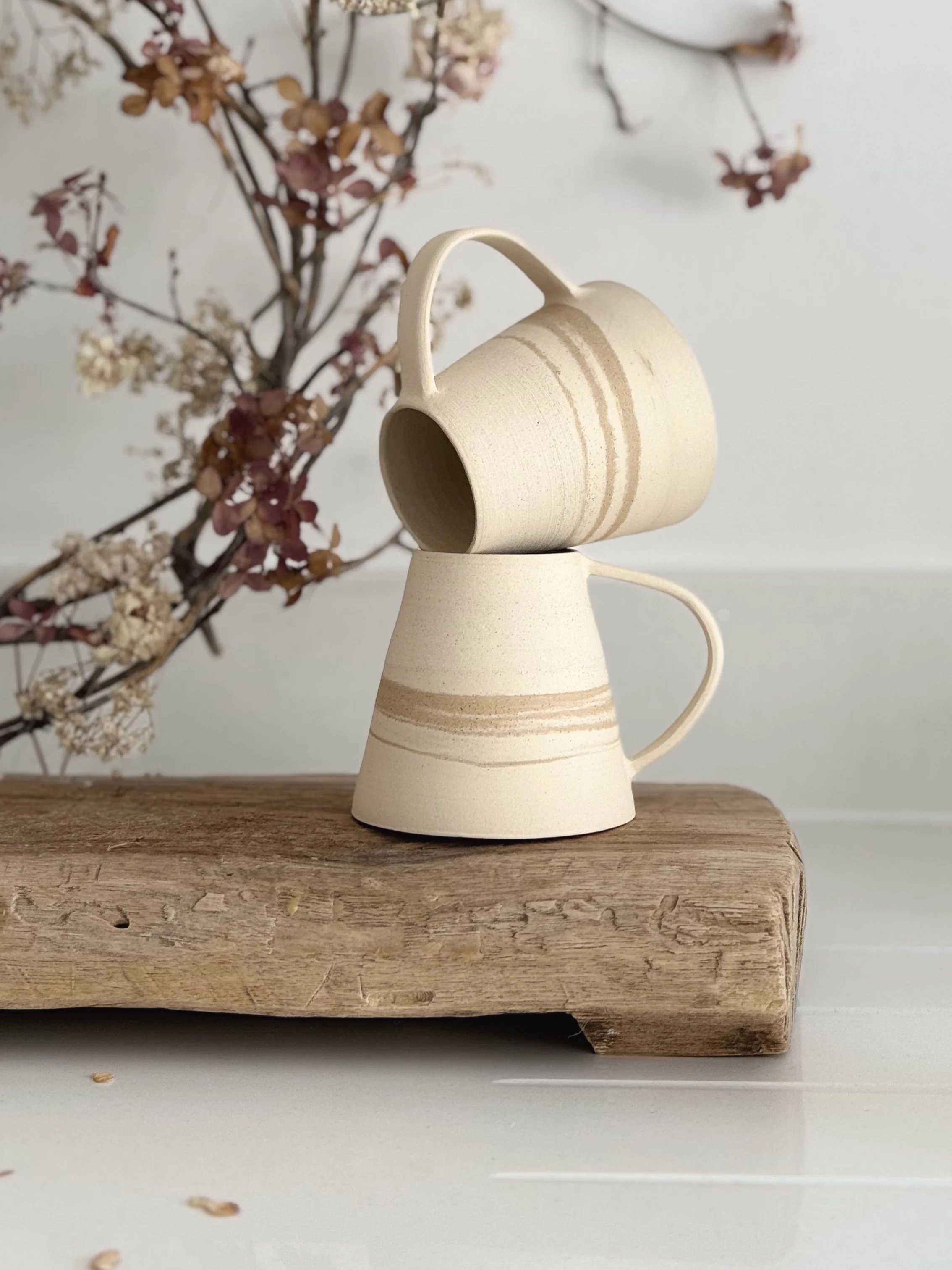 Mixed Clay Tapered Cup