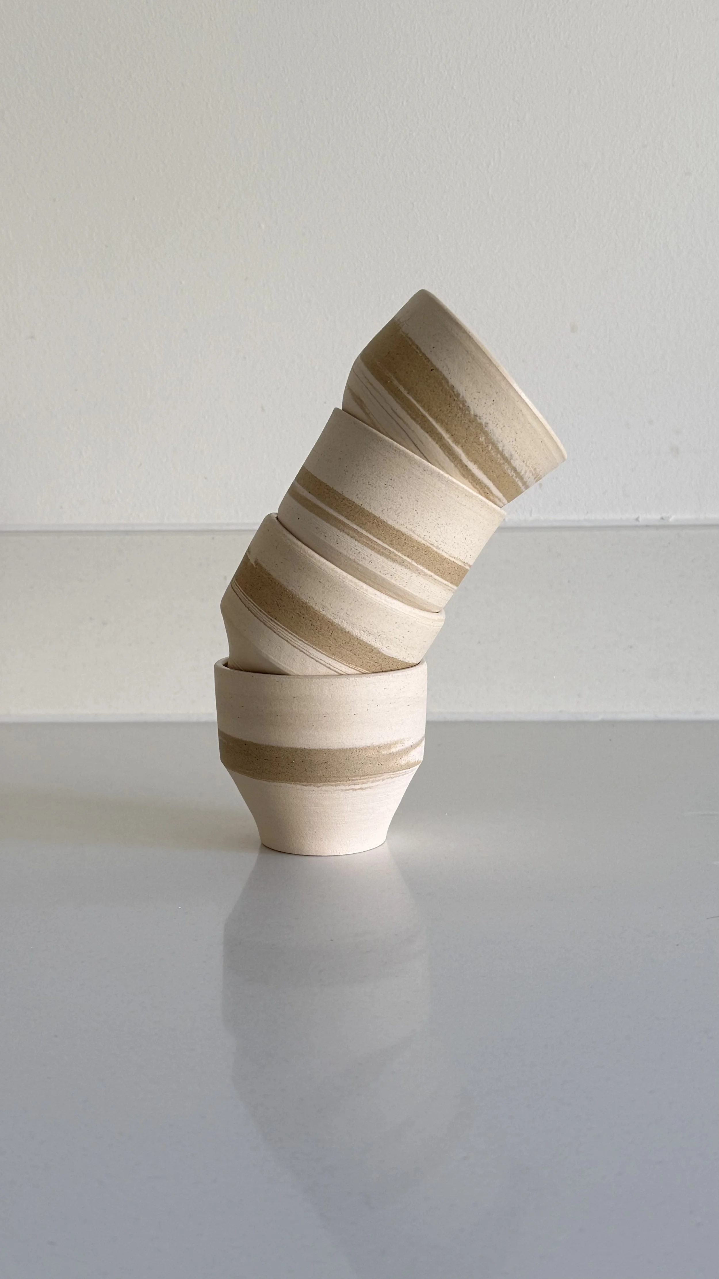 Japanese inspired yunomi style tea cups