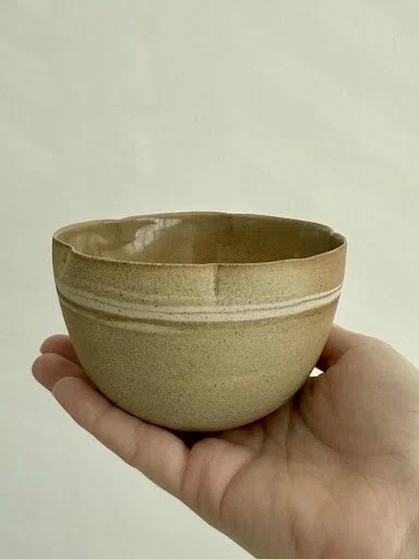 "Honeyed Sands" small petal shaped bowl - part of the Autumn Collection