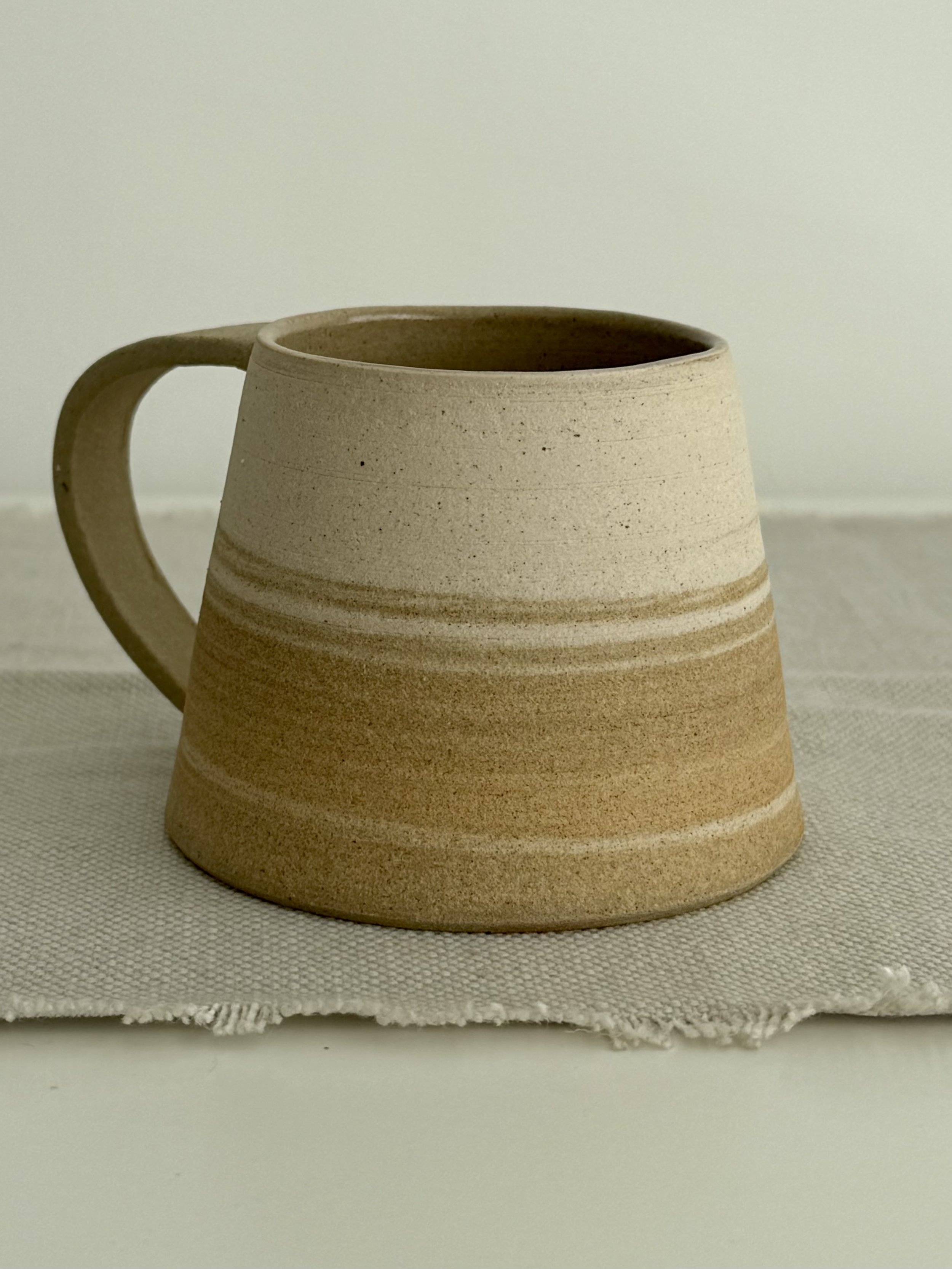 "Honeyed Sands" tapered cup - part of the autumn collection