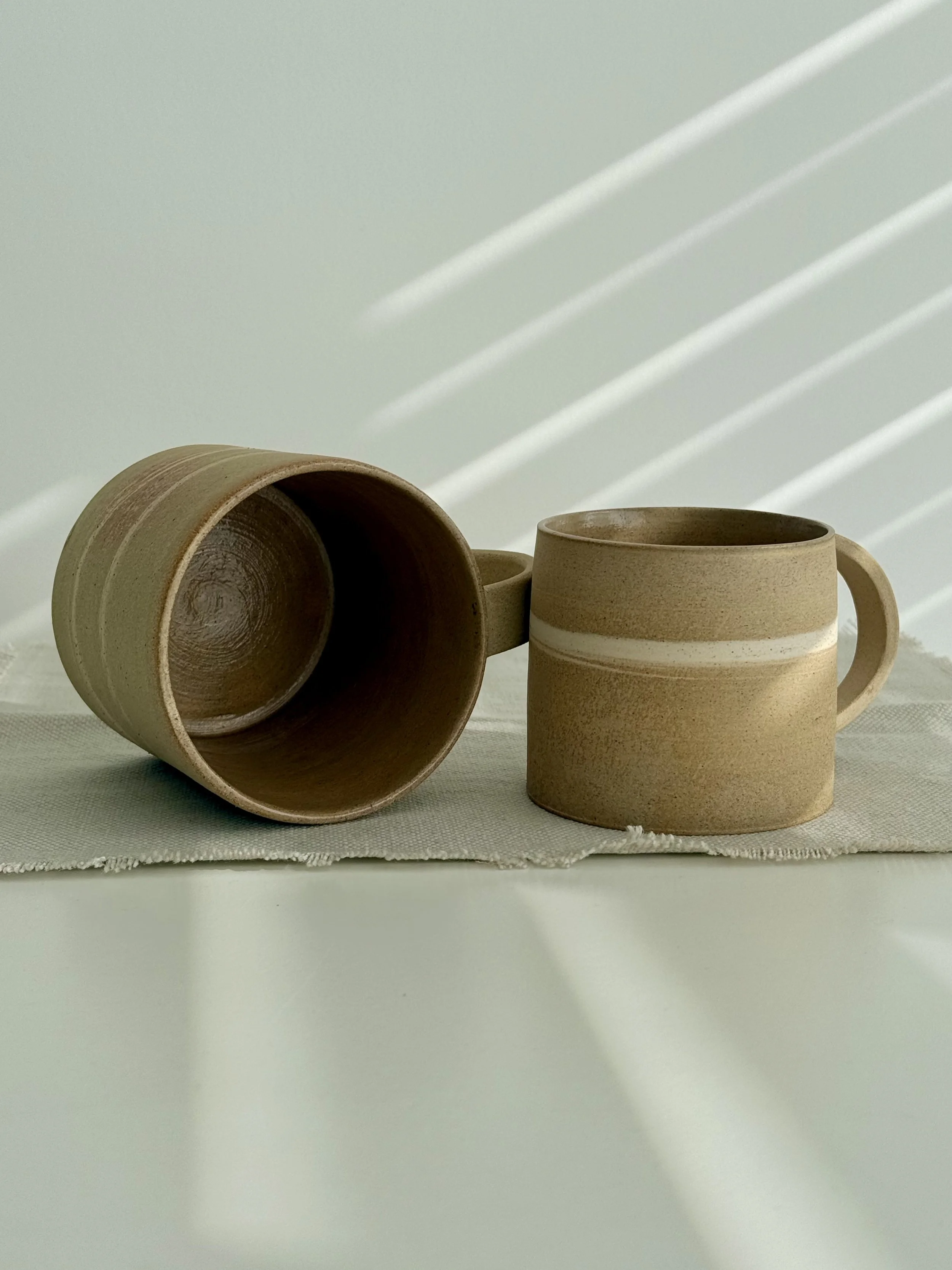 "Honeyed Sands" "his" mug and "her" mug set - part of the Autumn Collection