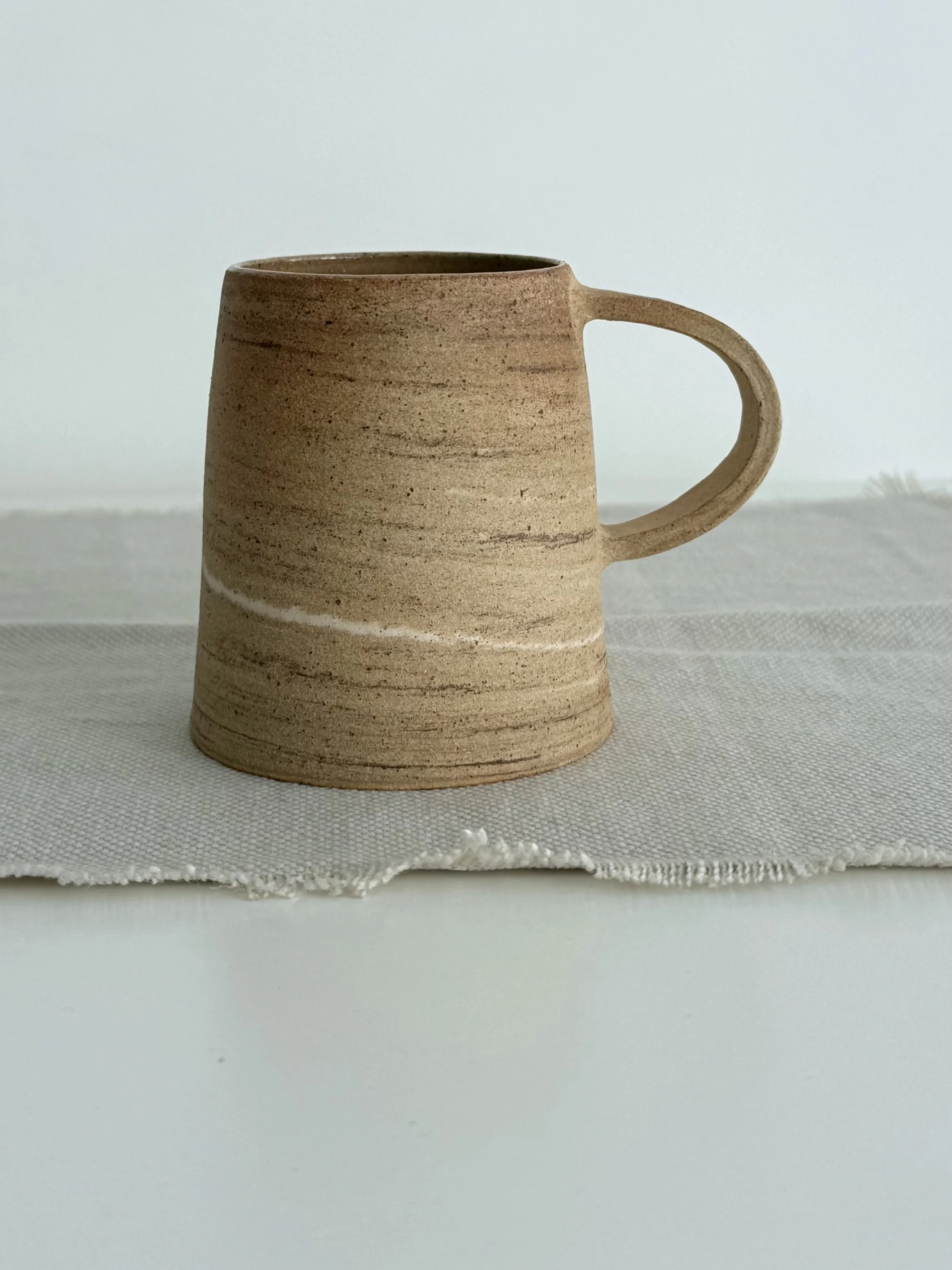 "Tiered Earth" tapered tea or coffee cup - part of the Autumn Collection