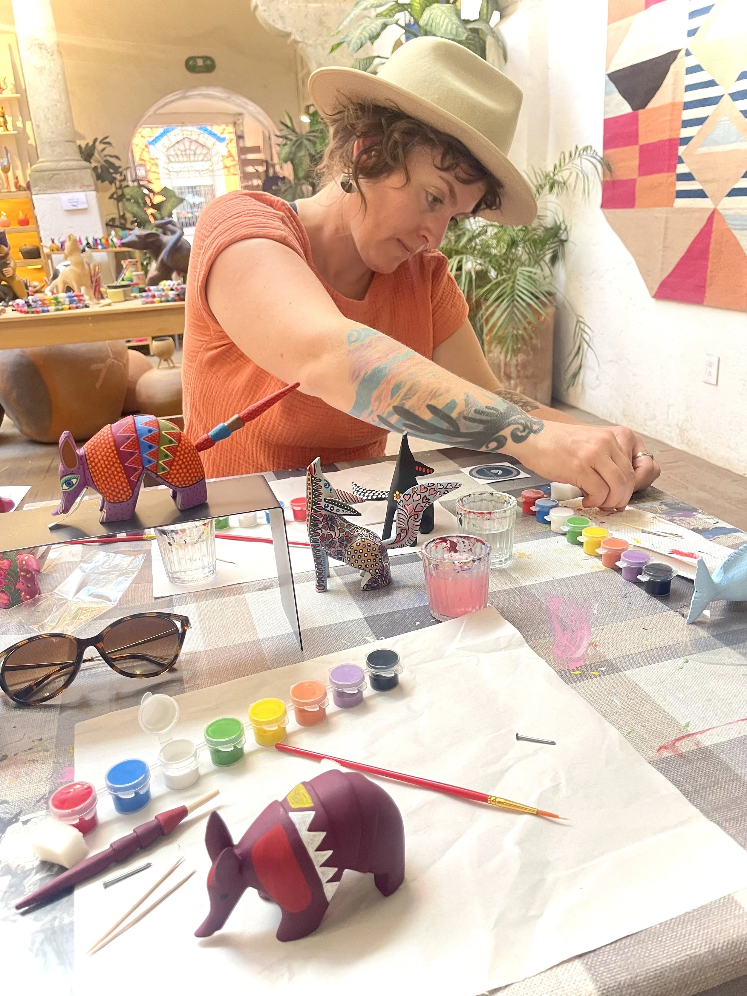 Panting our Napales in Oaxaca