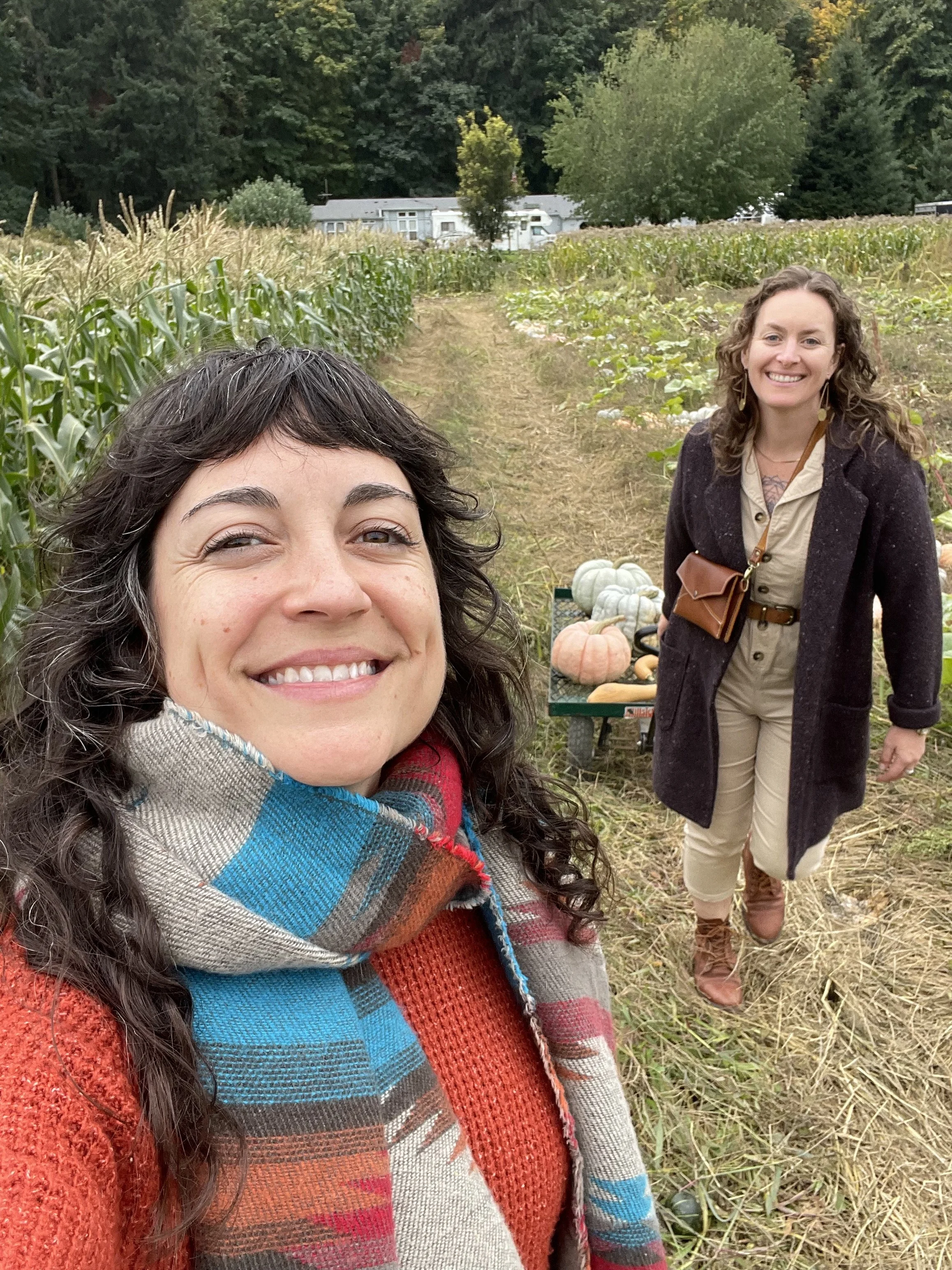 Our annual "you pick" pumpkin patch hunt at Douglas Farms