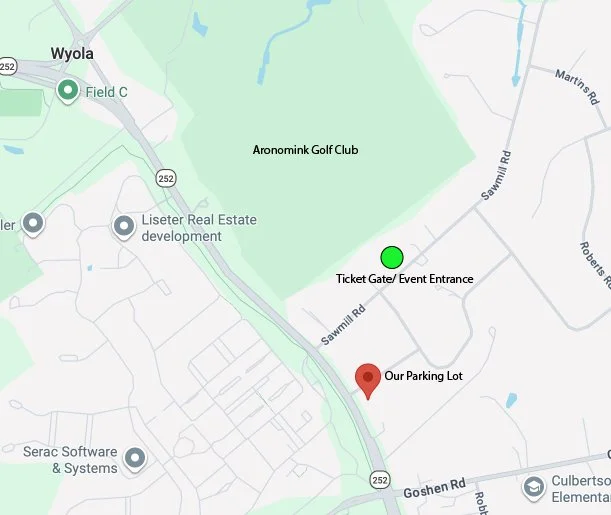 PGA Championship Parking, Walking distance, Aronomink, Golf, PGA,  Newtown Square, Closest parking lot, where can I park for PGA Championship at Aronomink.