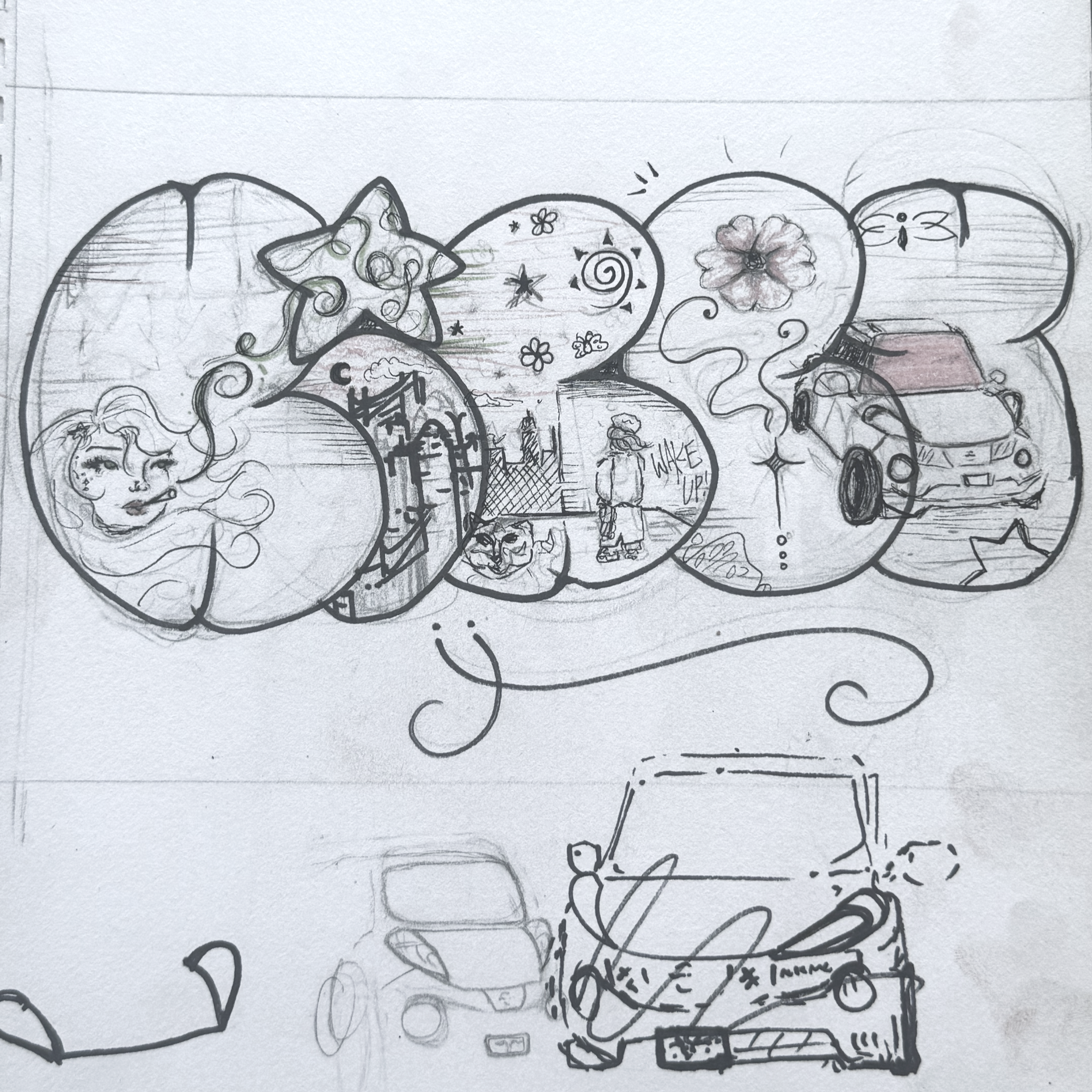 Sketch for a stone lithograph (coming soon!!).