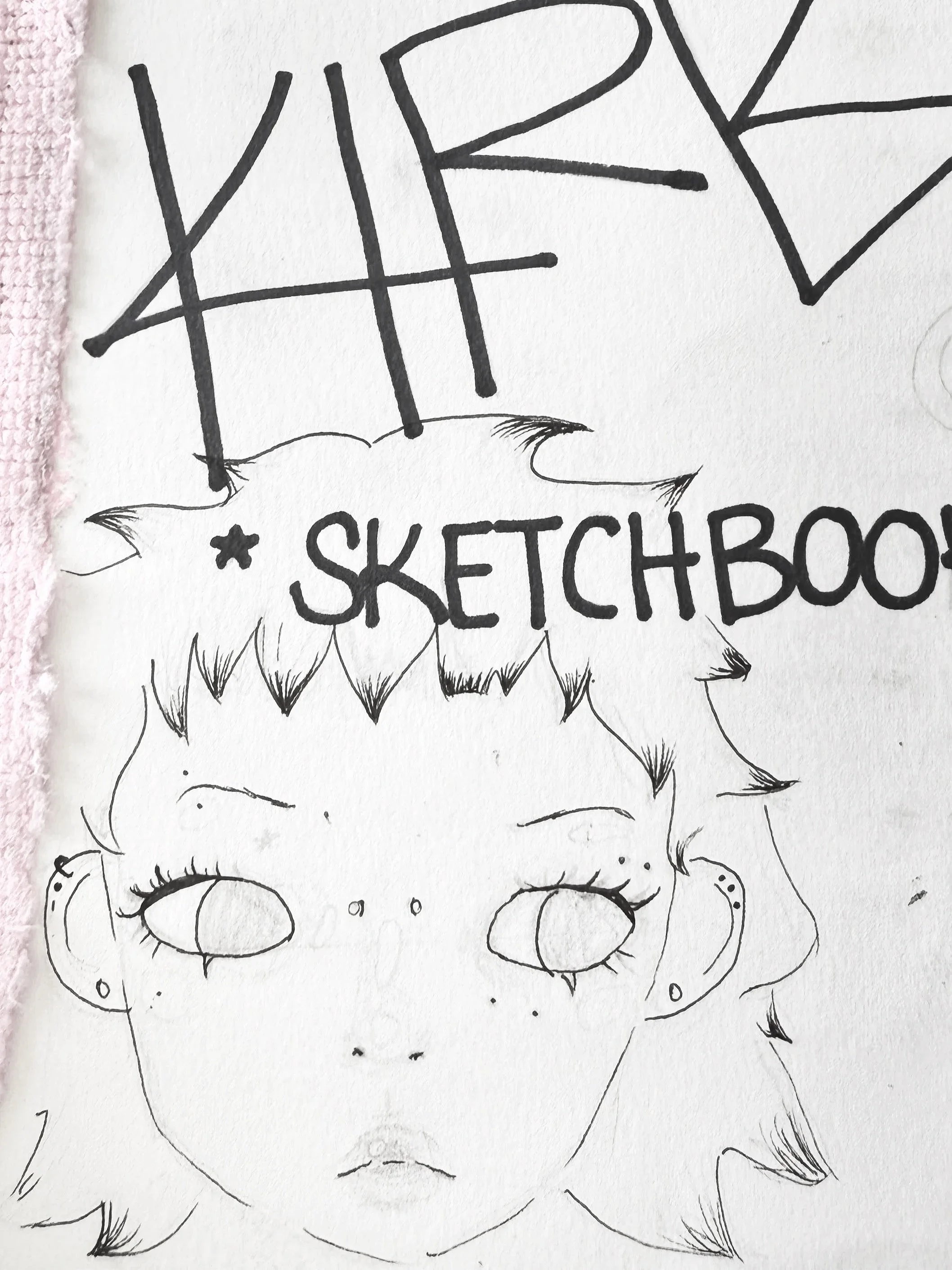 First page of the sketchbook I made in my first semester of DAAP, 2024.