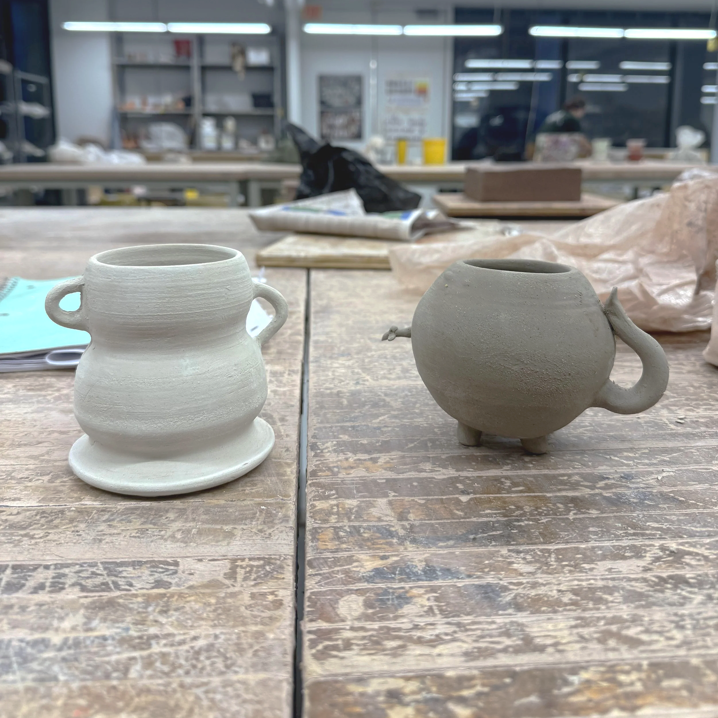 Before picture of mugs from my Adventure Time collection, made in 2025.