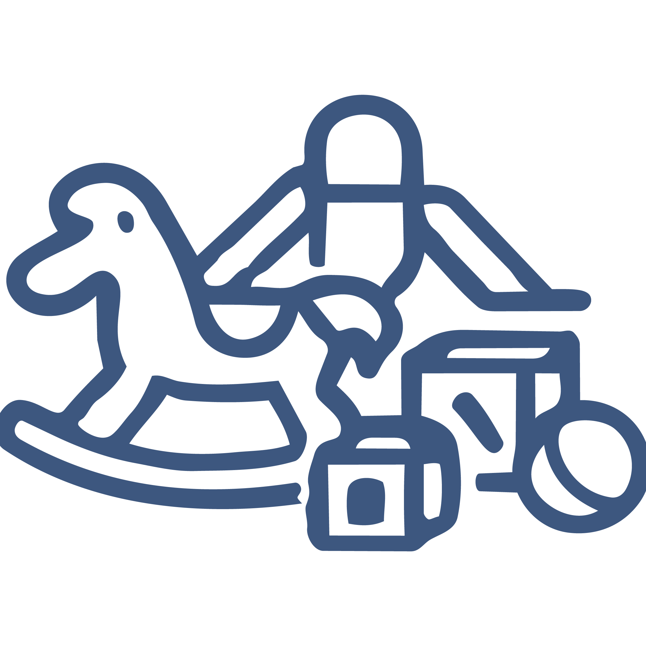 Outline of a marijuana leaf in dark blue color on a black background.