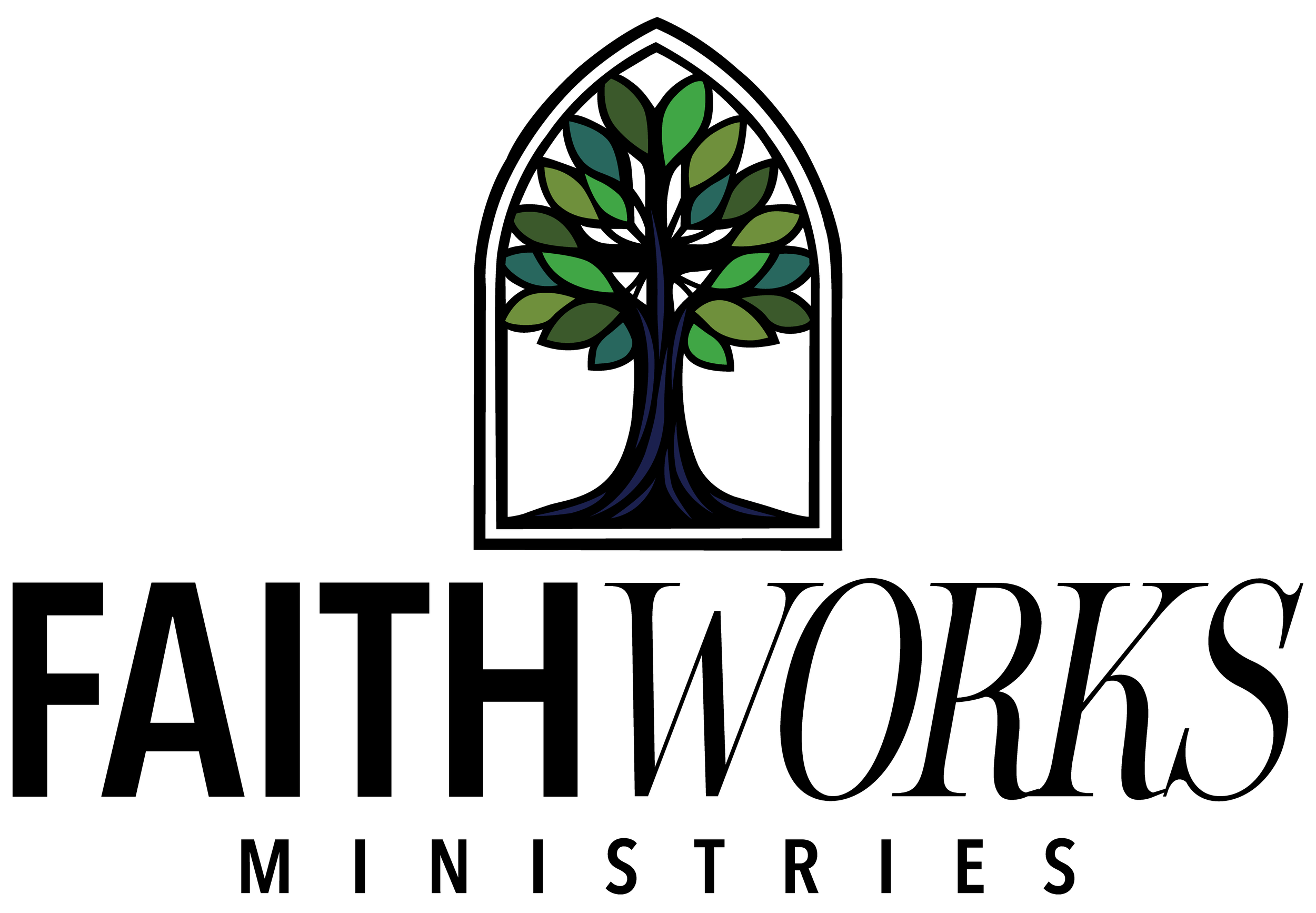 A stylized logo of a tree with green leaves and a black trunk, accompanied by the text "Tree of Life" in black.