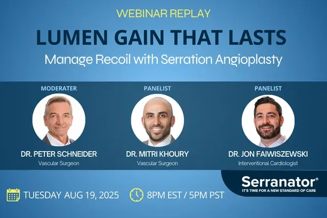 Lumen Gain That Lasts: Manage Recoil With Serration Angioplasty