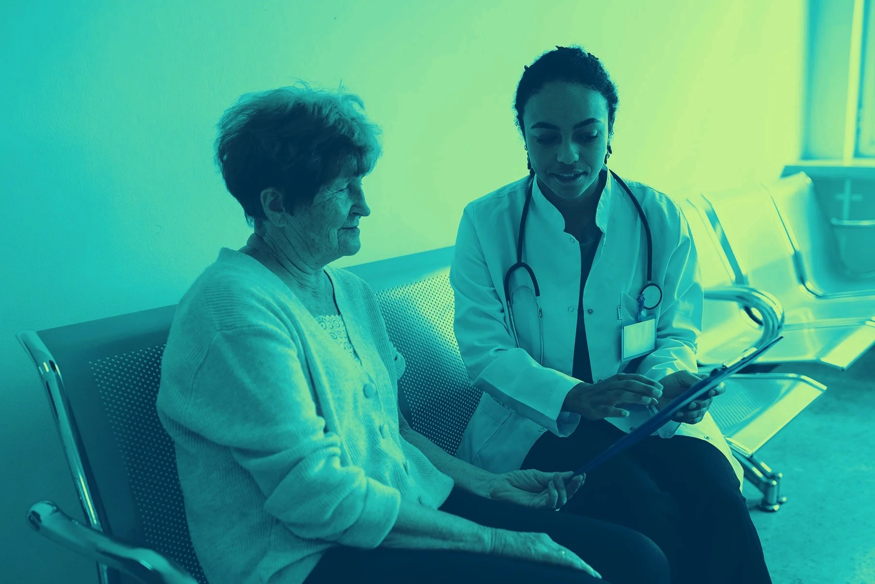 Vascular specialist consulting with peripheral artery disease patient