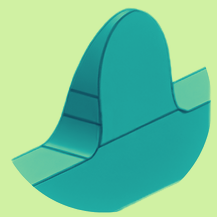 Illustration of Serranator point force concentrated at each serration tip