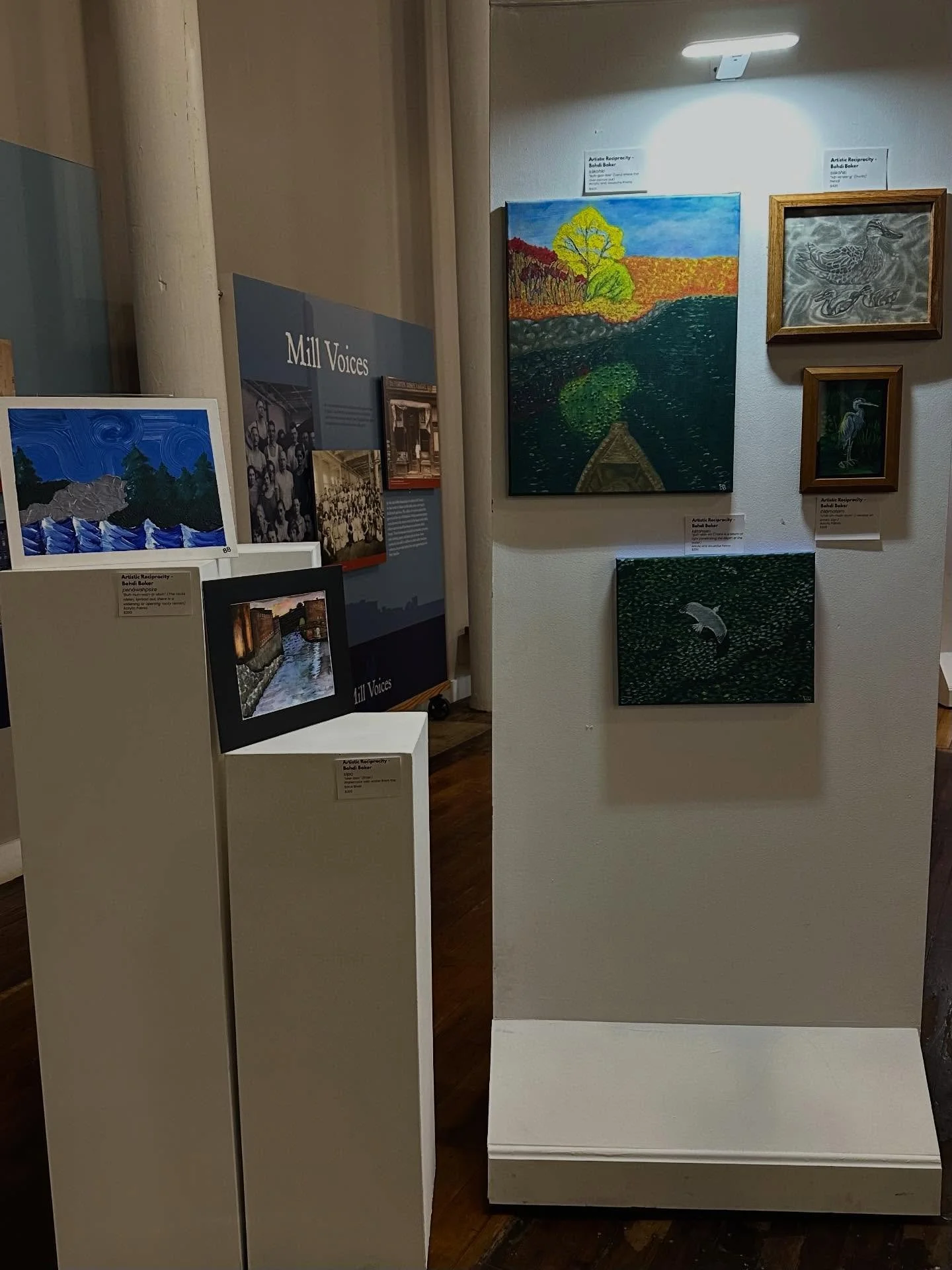 Thanks again to all of the lovely folks with @heartofbiddeford  and @artofbiddeford for having me at their Science Collider event honoring the Saco river&rsquo;s presence and history. I feel so privileged to share my art with such a beautiful and eng