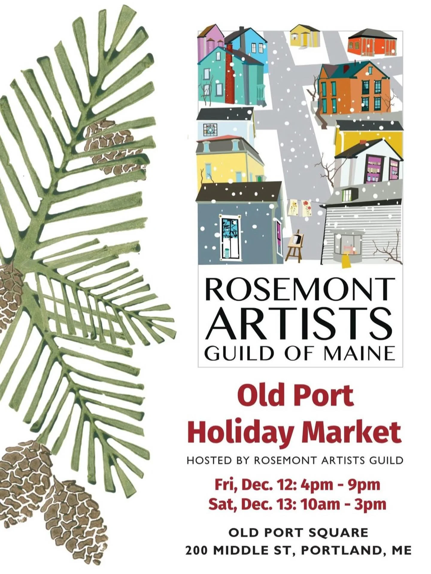 Wrap up your holiday shopping with me and plenty other local artists and makers at the Old Port holiday market!! #shoplocal #indigenousartist #portlandmaine