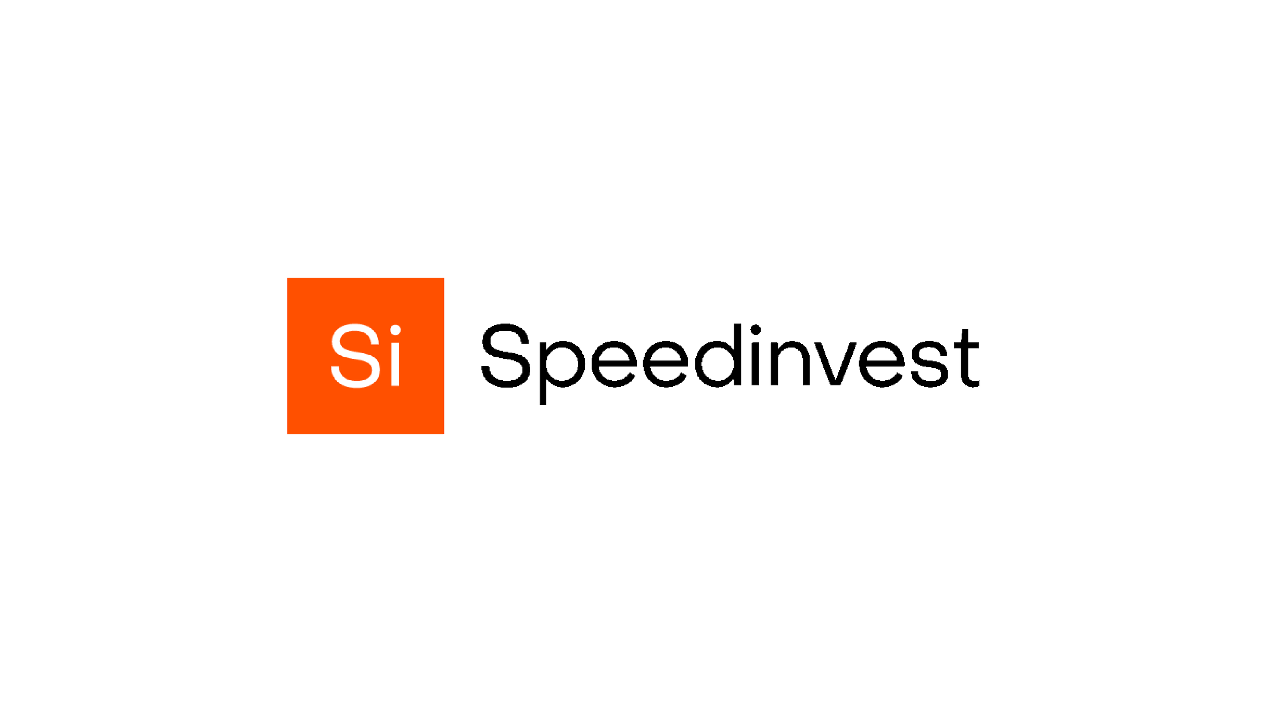 Speedinvest logo, orange square icon with "Si" letters next to the word Speedinvest in black text.