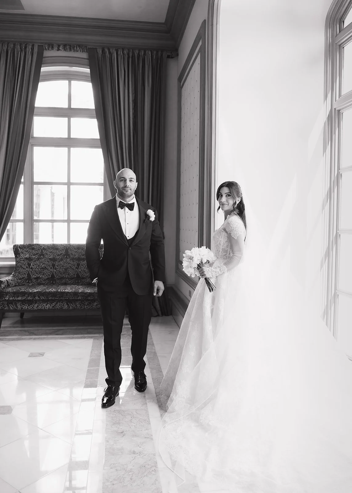 Stylish wedding portrait with the same editorial direction we bring to Jacksonville.