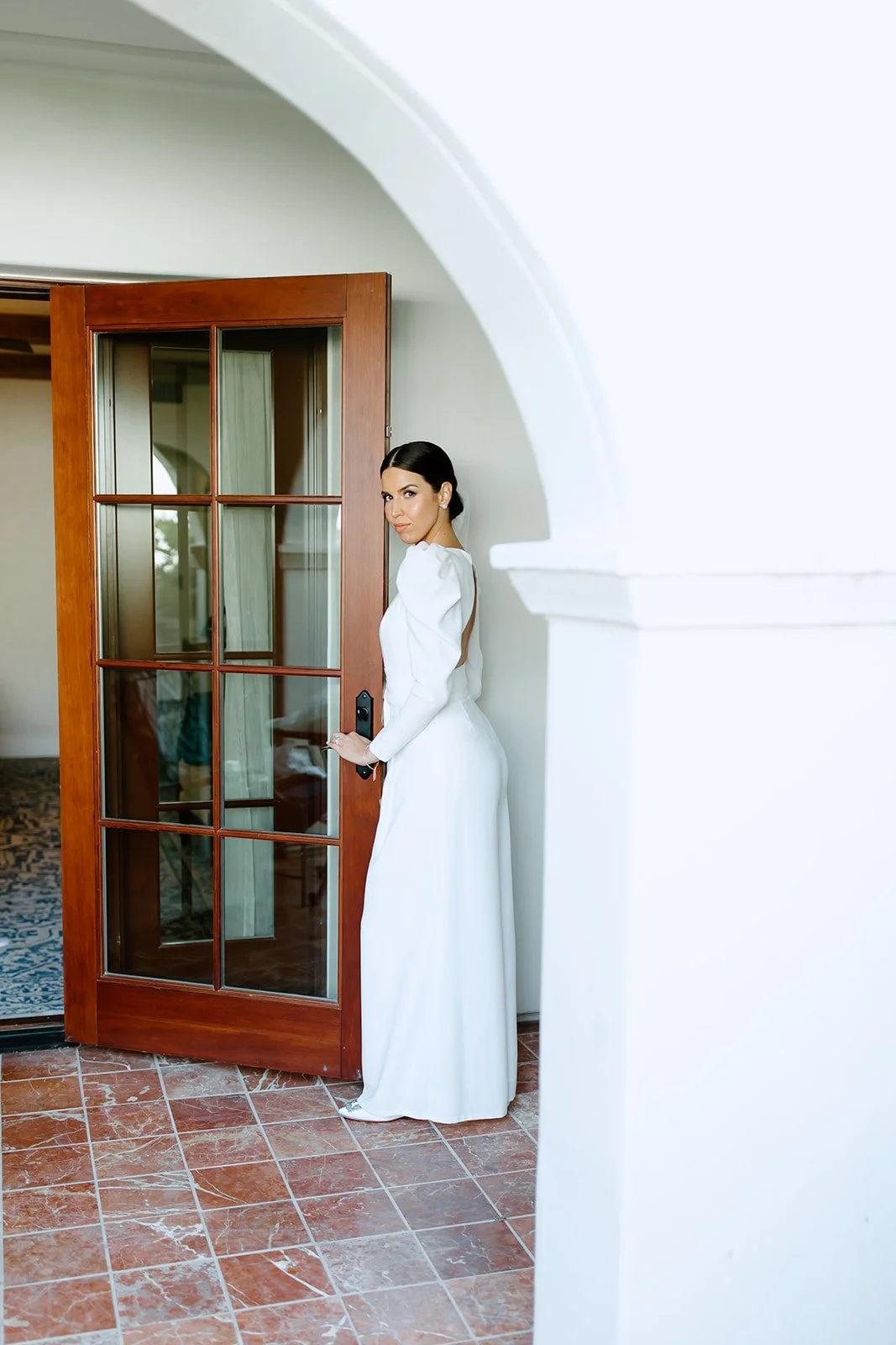 Editorial bridal portrait inspired by St. Augustine's architecture.