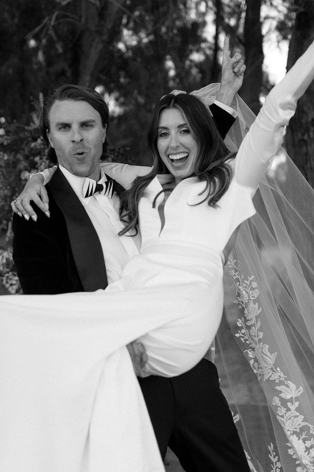 Sleek, editorial couple portrait with minimal styling and a cohesive visual approach.