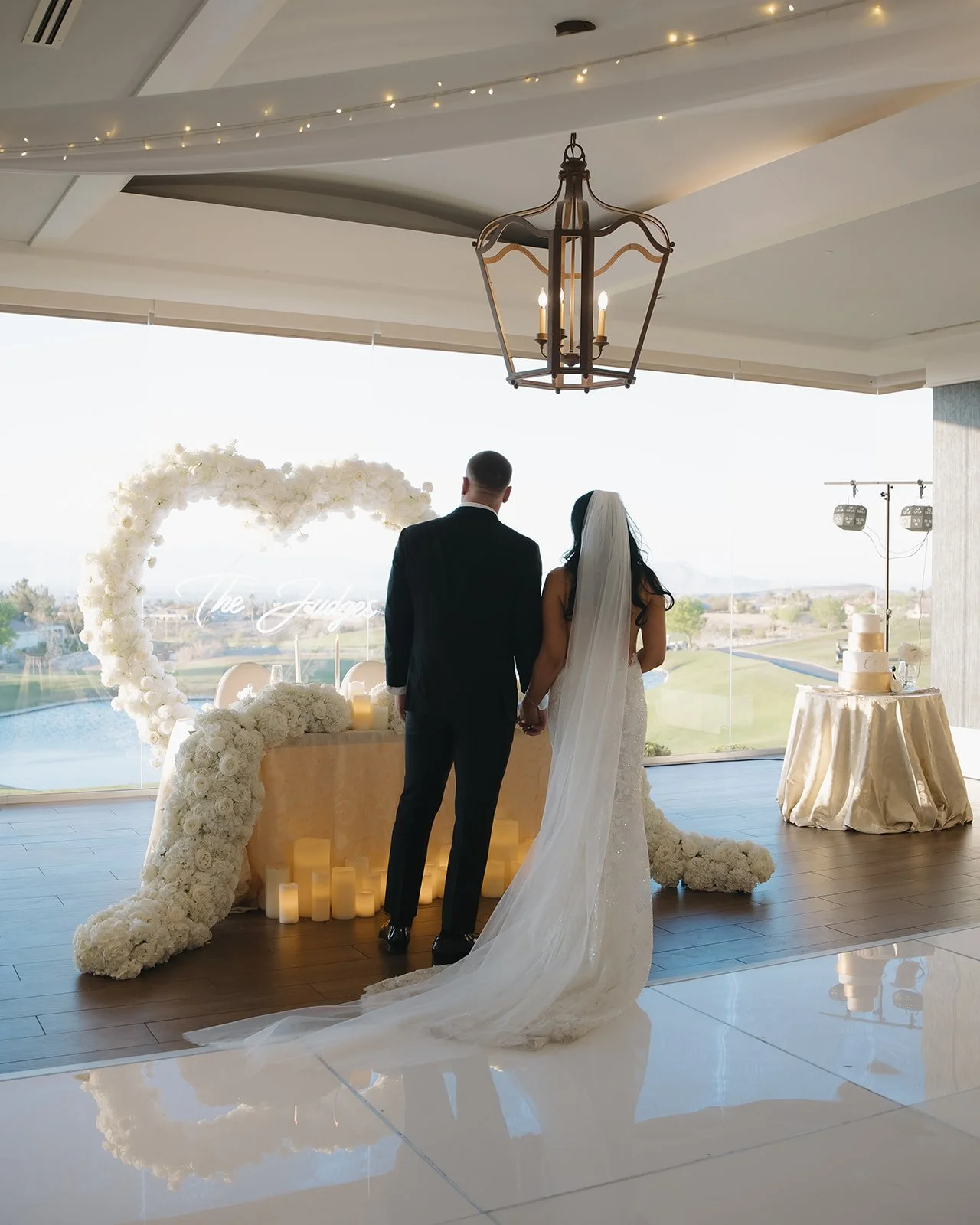 Luxury wedding reception details at Jacksonville Florida wedding venue.