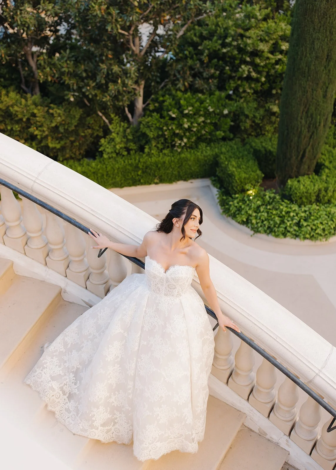 Modern bridal portrait with elegant, editorial direction for St. Augustine celebrations.