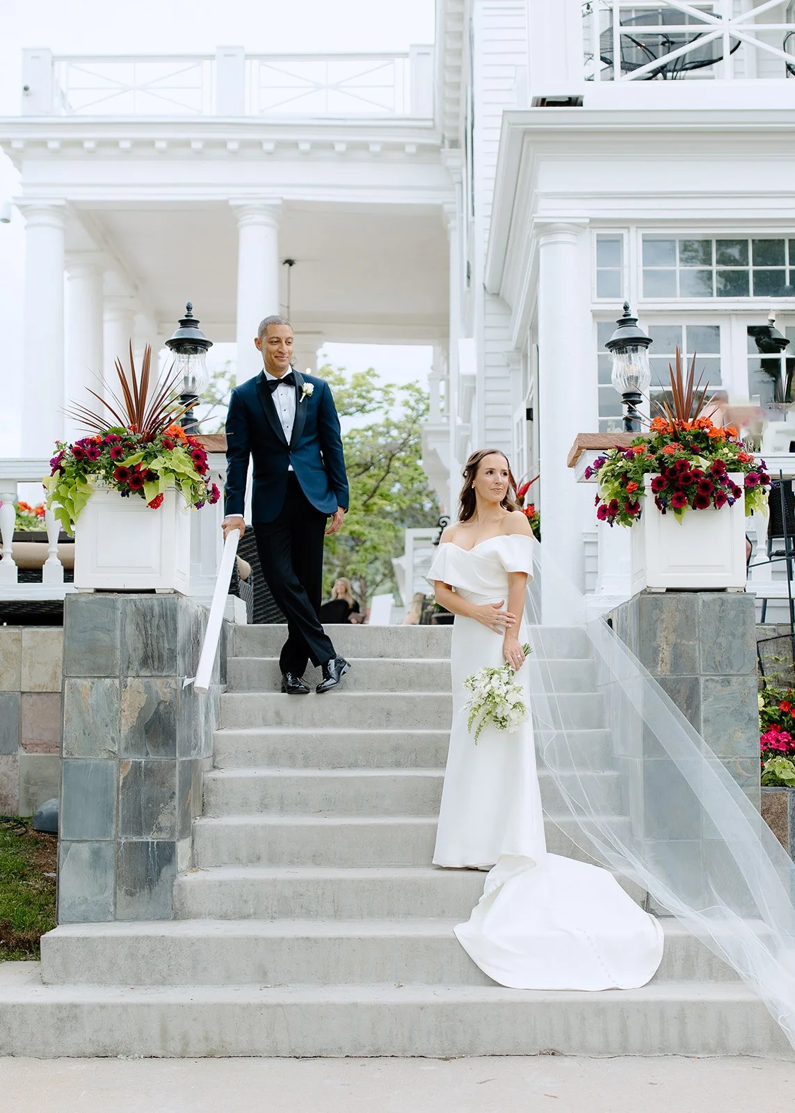 Romantic wedding portrait with a clean, editorial feel.