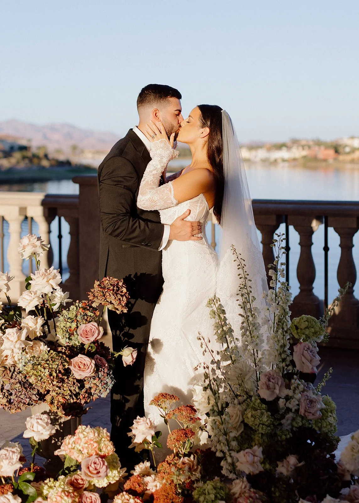 Romantic couple portrait in soft natural light.