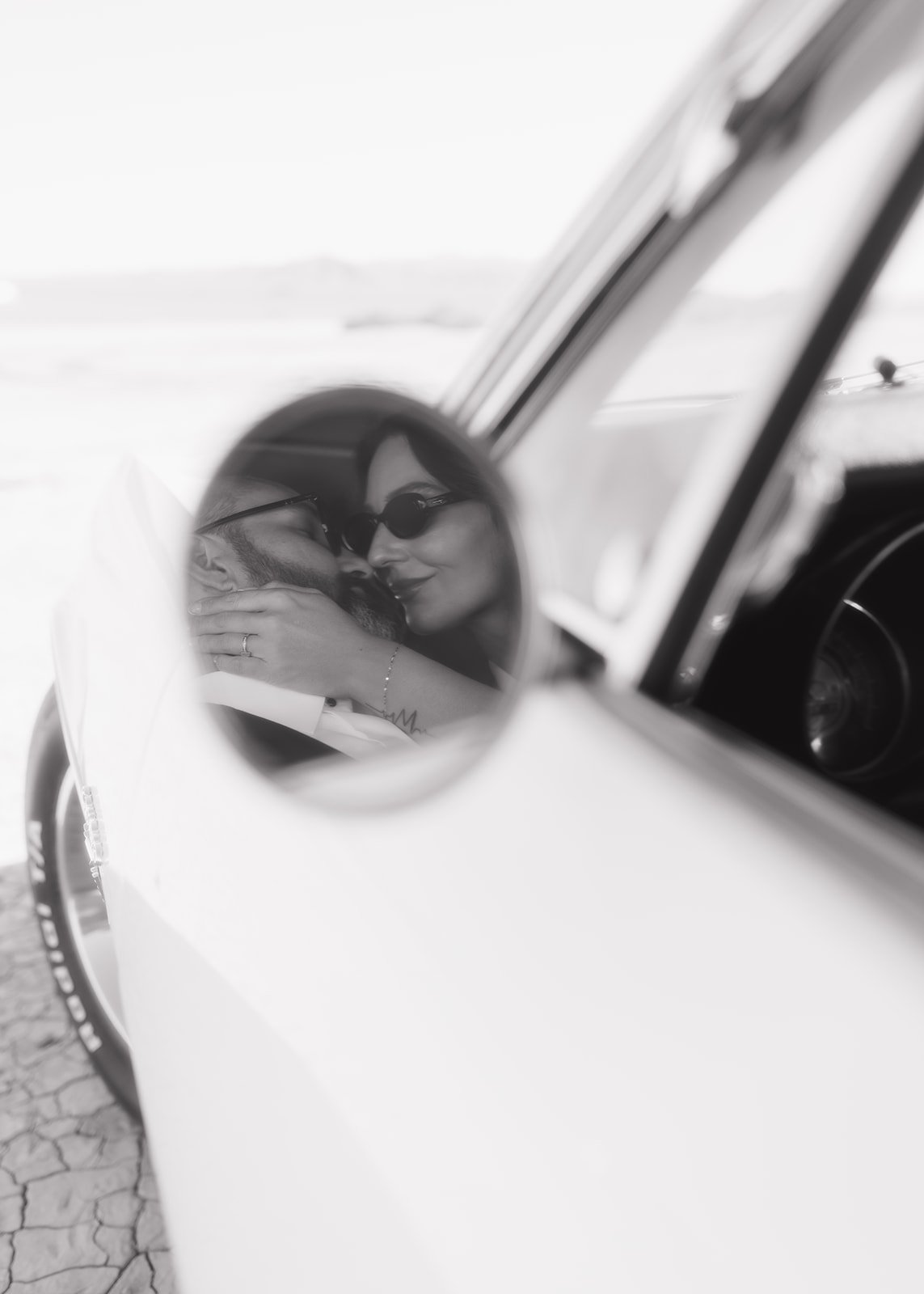 Intimate engagement portrait highlighting connection and expression.