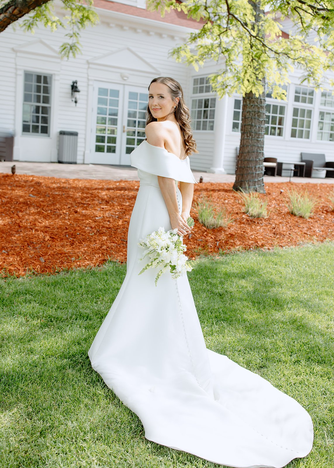 Beautiful bridal portrait captured in a soft, fine art style.