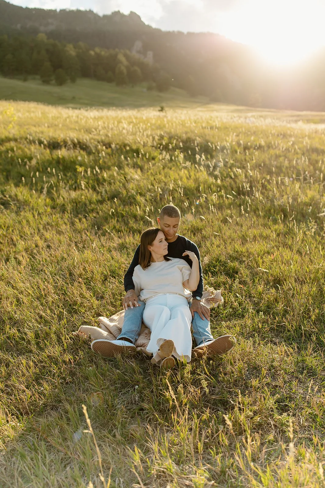 Love-filled moment captured in soft natural light.