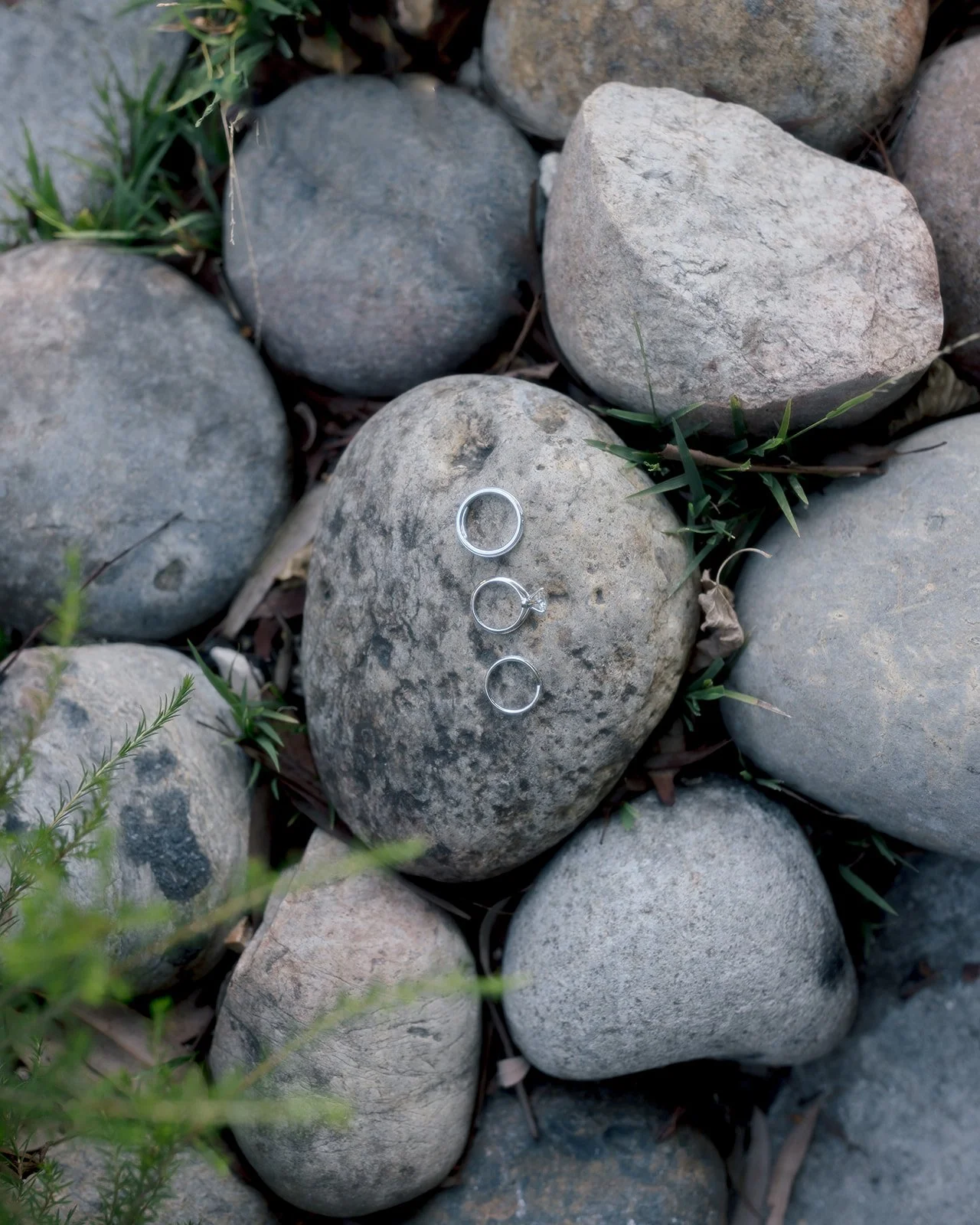Romantic flat-lay wedding detail styled for Amelia Island couples.