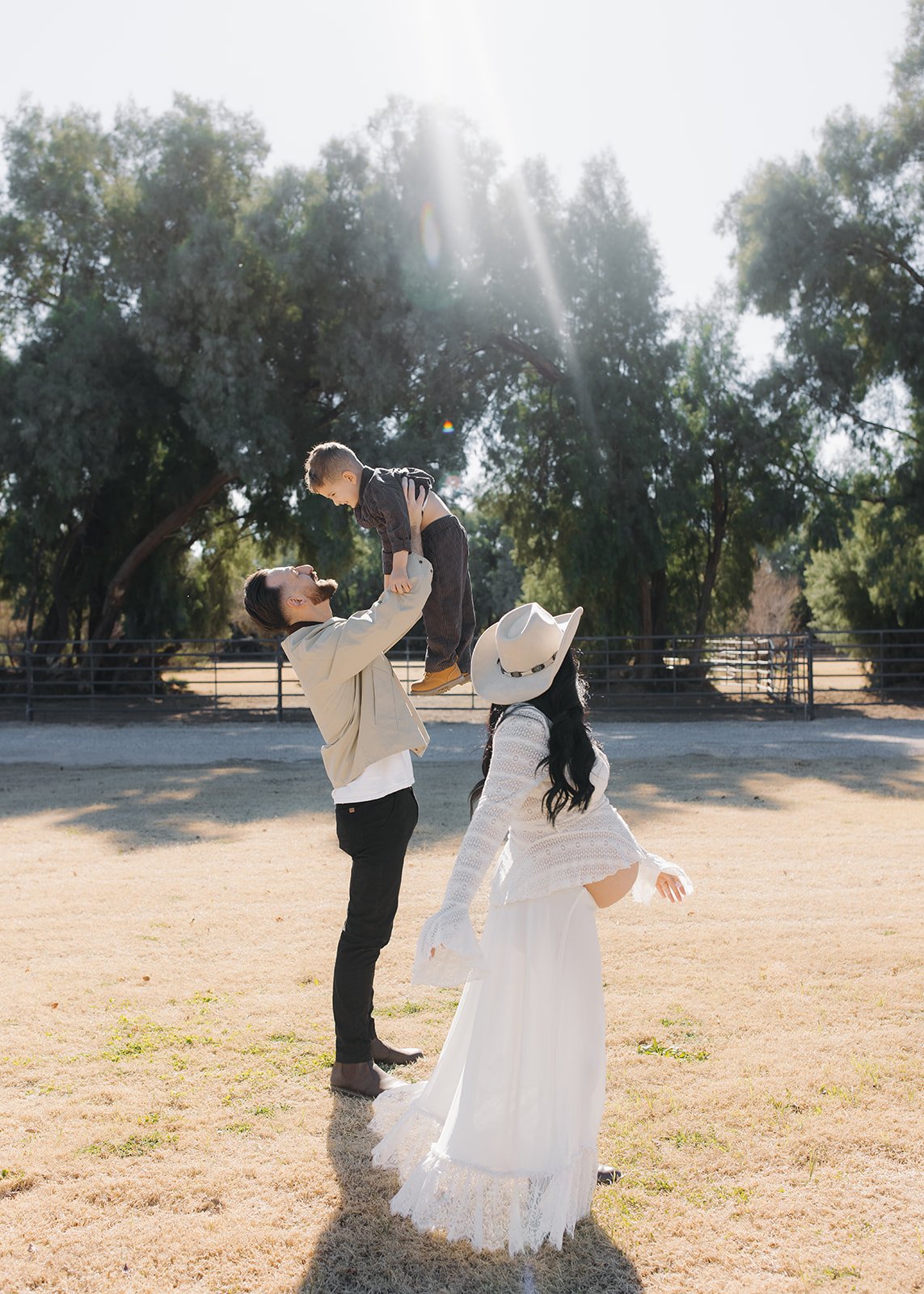 Family photoshoot at golden hour. 