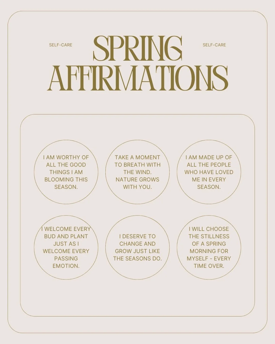 Some seasonal affirmation for springtime🌸 #mentalhealth #therapy #chicago #privatepractice