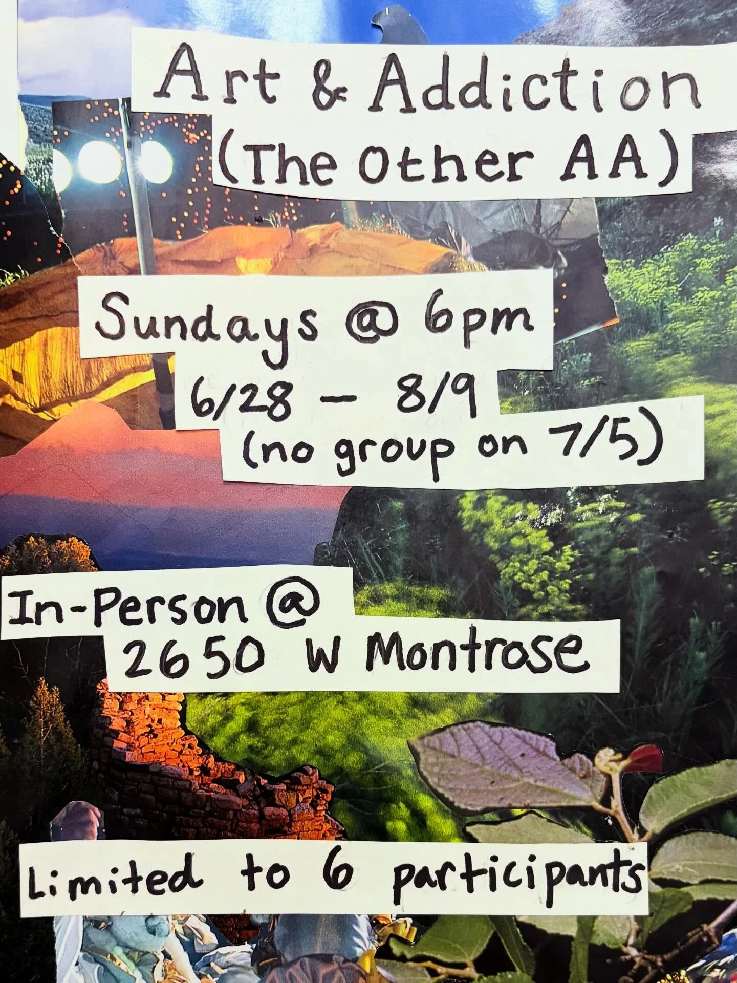 Half Full Counseling and Art Therapy will offer group therapy starting Sunday, June 28th! 

Art &amp; Addiction (The Other AA) will address substance use disorders using art therapy directives in a group setting. Directives will be focused on buildin