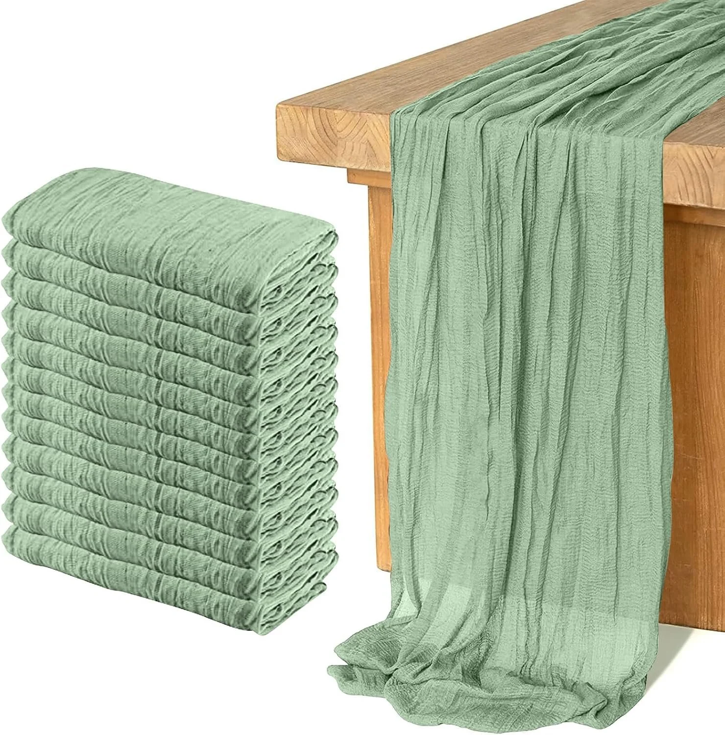 Sage Green Table Runner