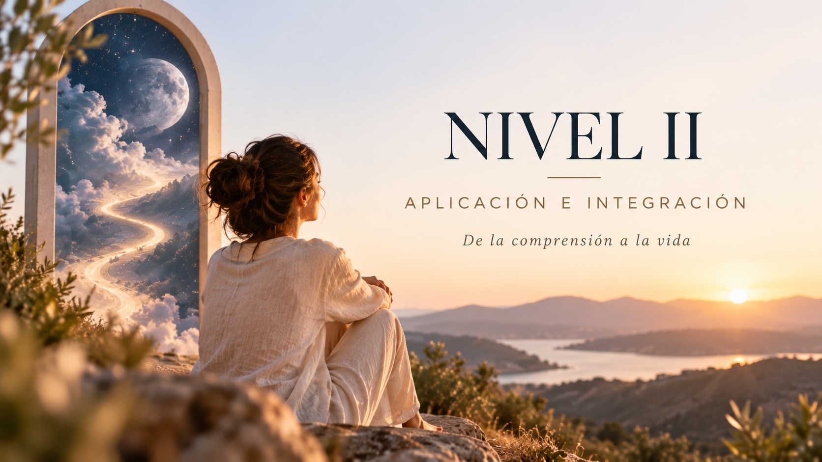 Imagen de presentación del Nivel II del Método Lucidez Orgánica, dedicado a la aplicación e integración de lo descubierto a través del análisis de sueños en la vida cotidiana.
