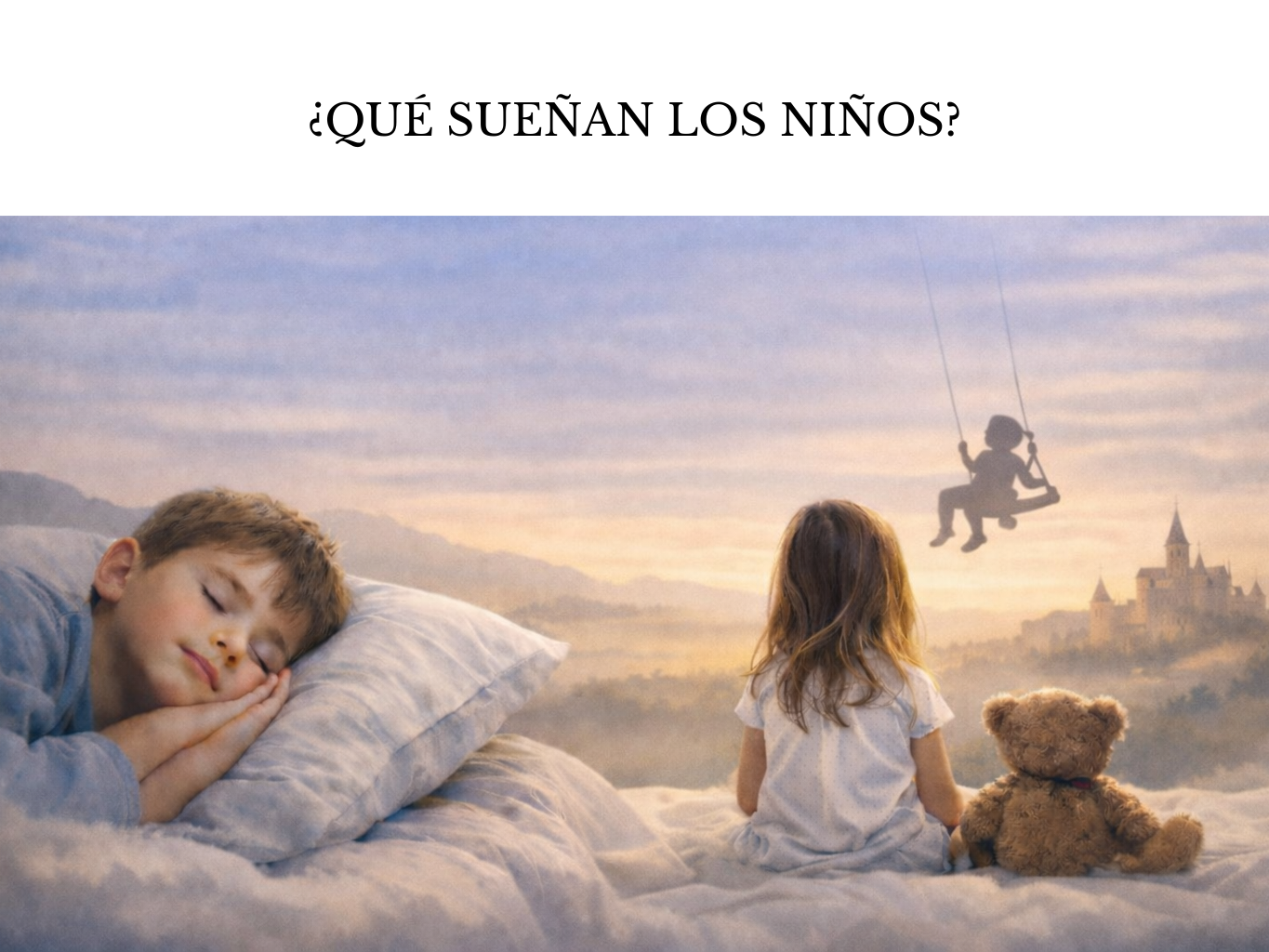 Anuncio de clase magistral gratuita sobre los sueños de los niños