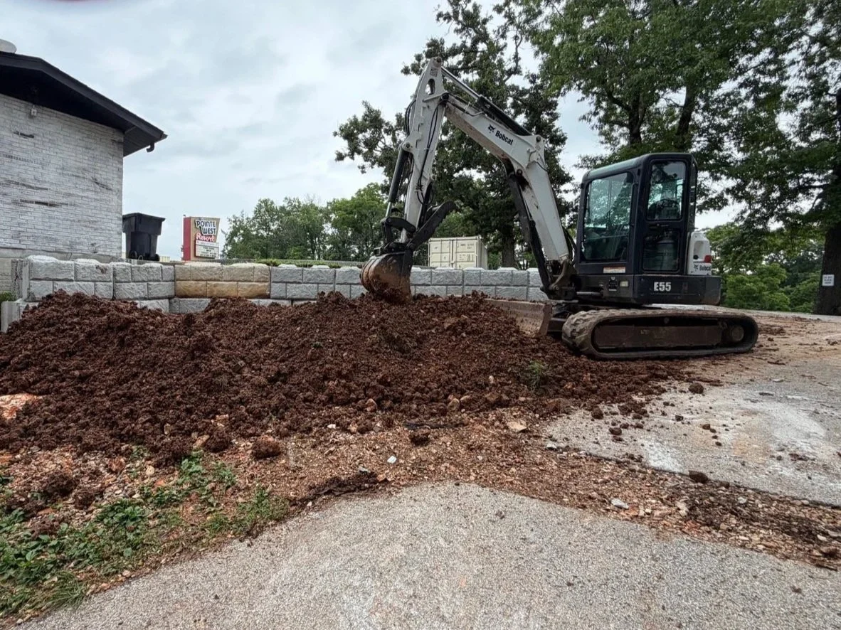 Clearing the way to add our container aka storage and soon to be container rooftop deck.