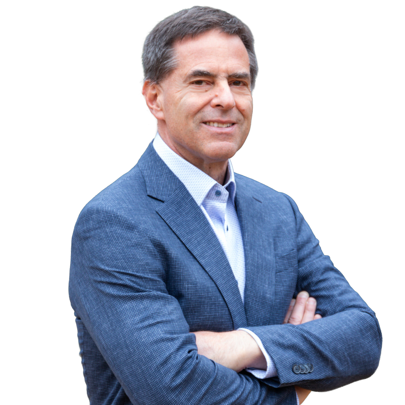 Kevin Abel in blue suit