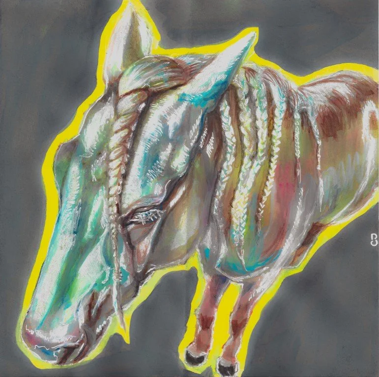 Akhal Teke - 2023




A colorful painting of a horse with a yellow outline around it
