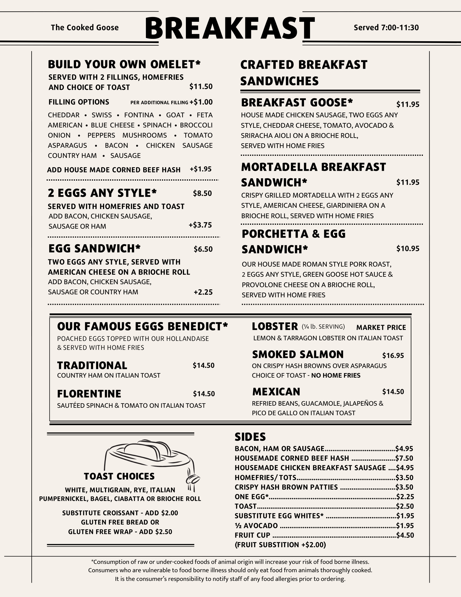 The Cooked Goose Menu.pdf Menu — The Cooked Goose