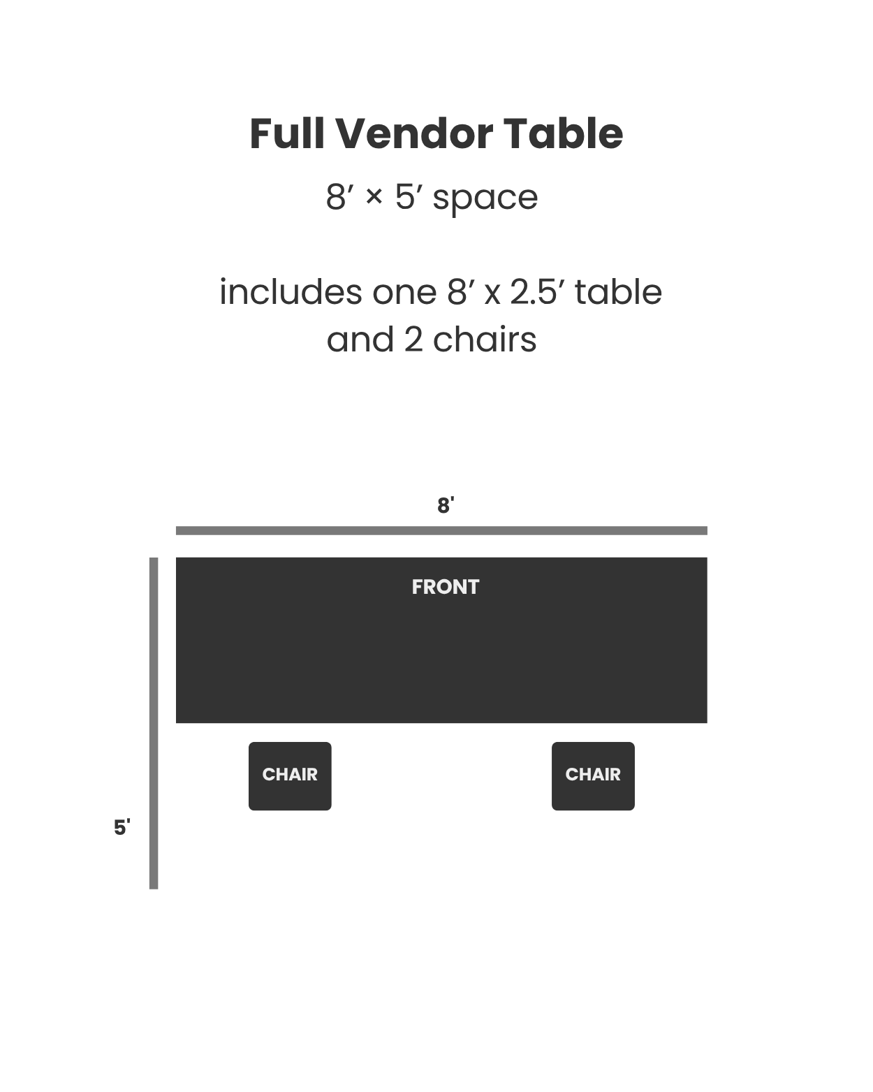 Full General Vendor Table