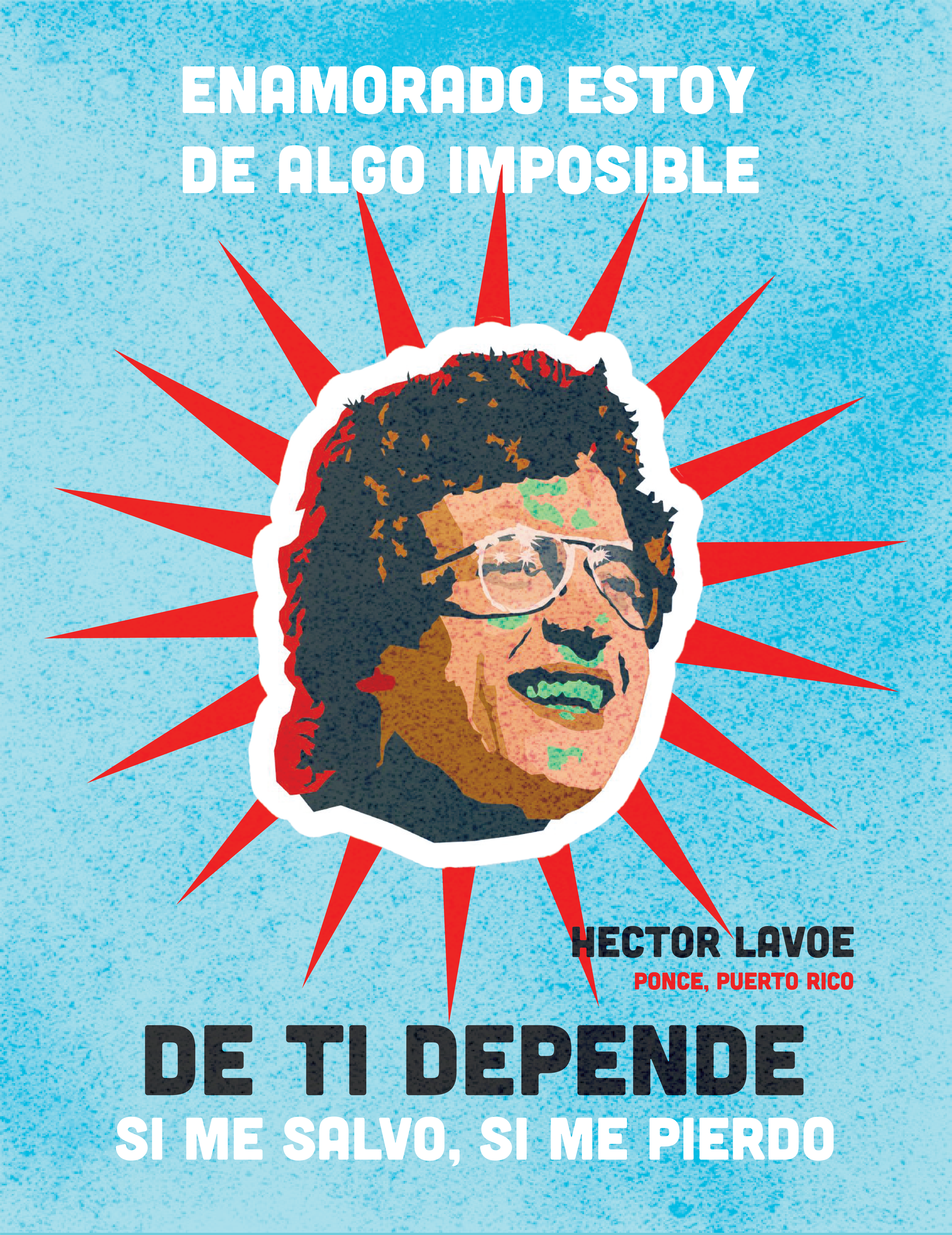 Afiche inspirado en Héctor Lavoe.