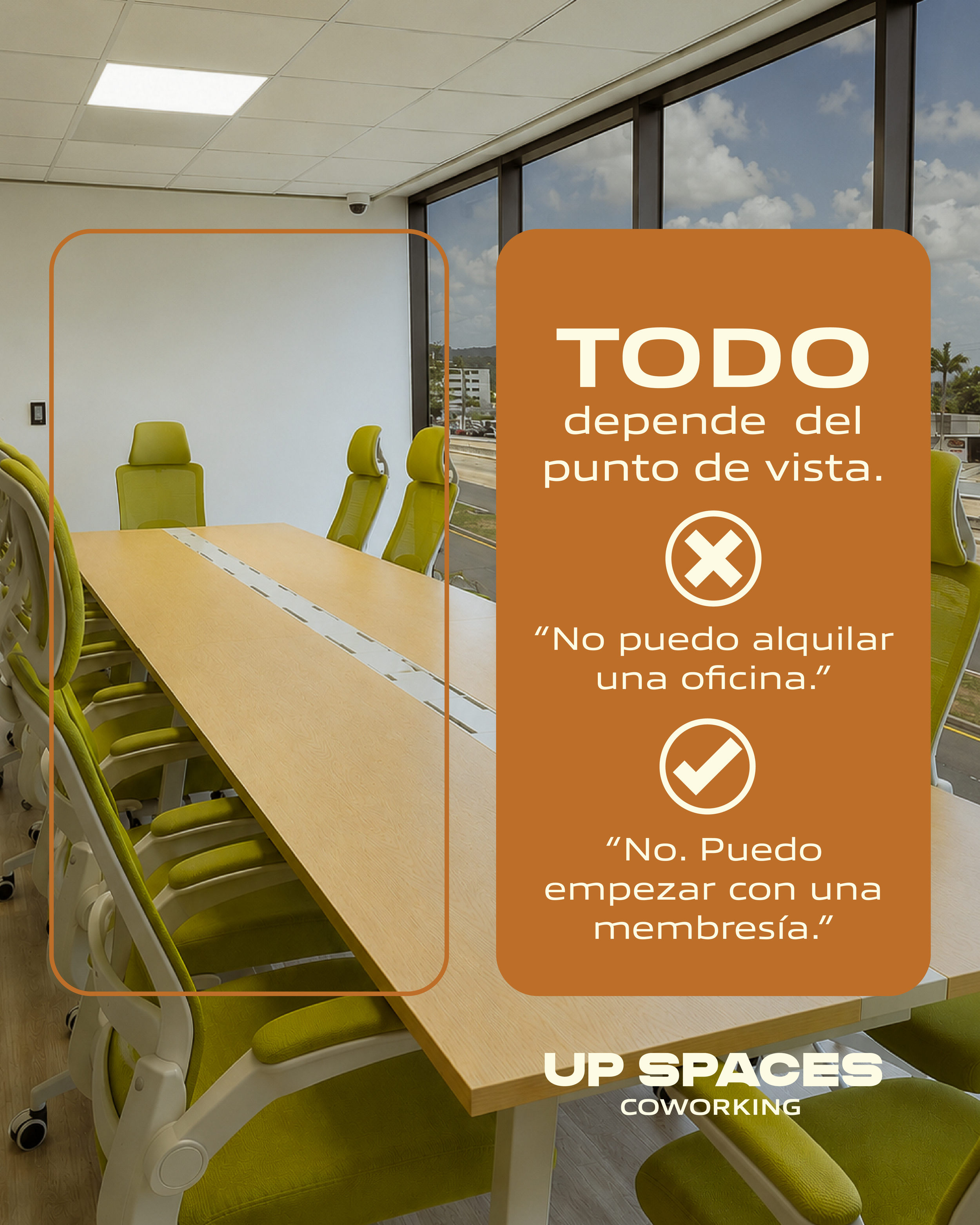 Redes sociales de UP Spaces Coworking 